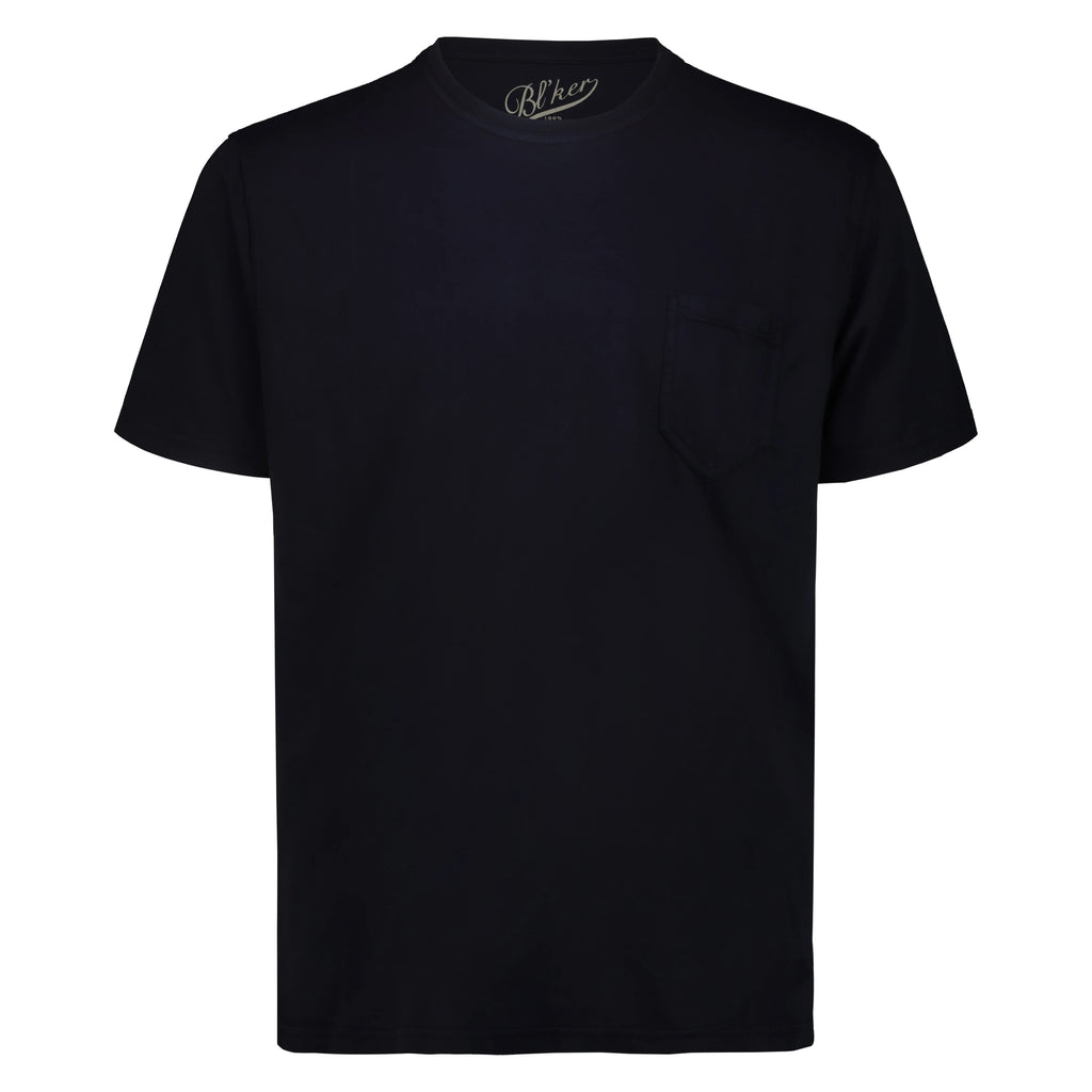 T-Shirt Freeport in Jersey con Taschino (Navy)