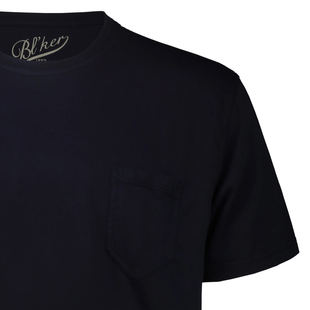 T-Shirt Freeport in Jersey con Taschino (Navy)