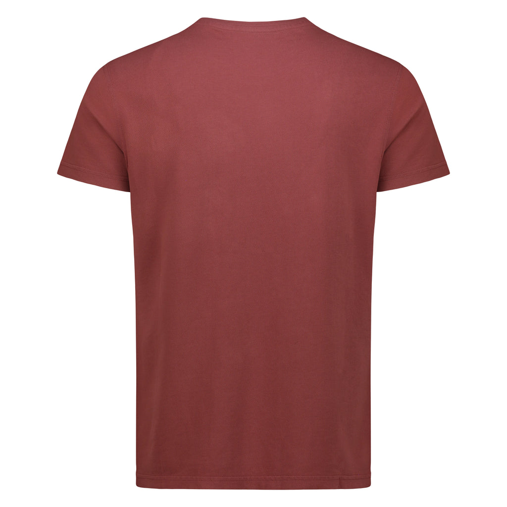 T-shirt Orchard in Piquet con Taschino (Faded Red)
