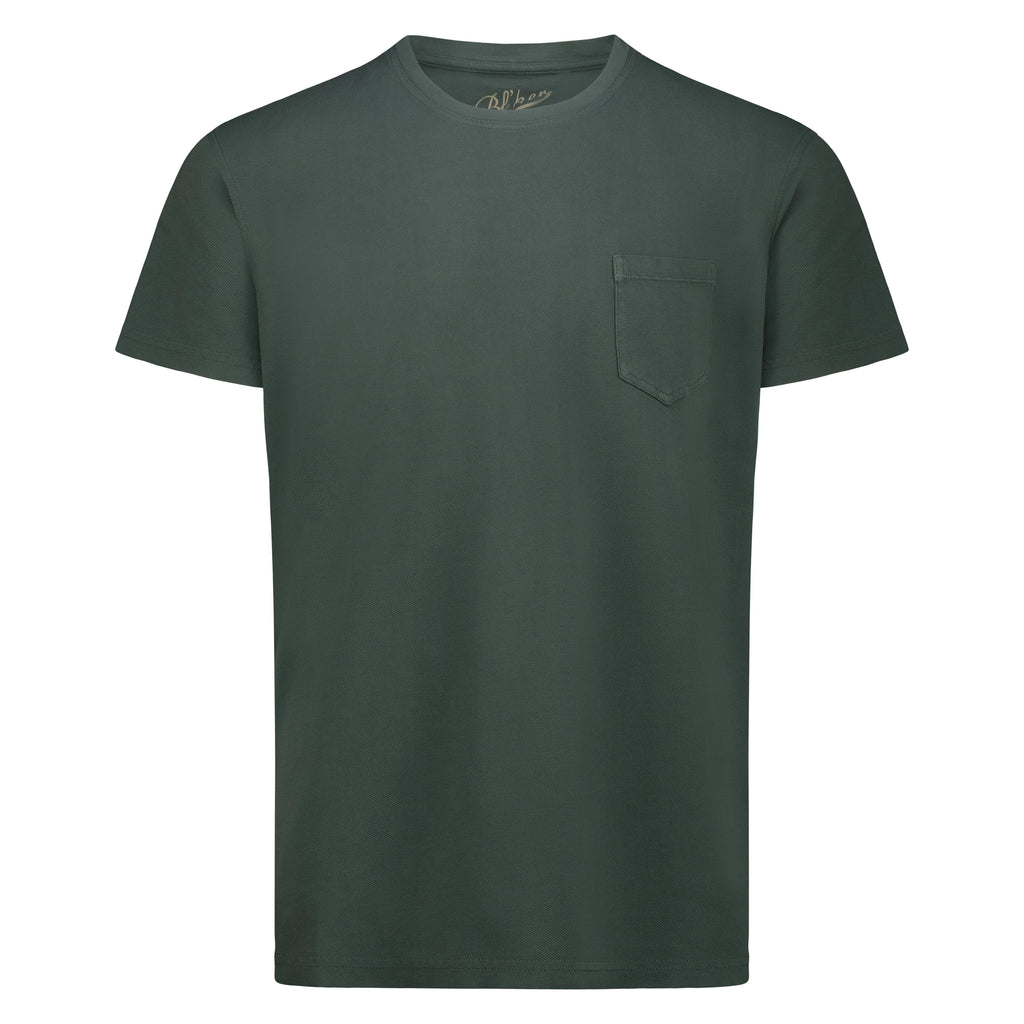 T-shirt Orchard in Piquet con Taschino (Green)