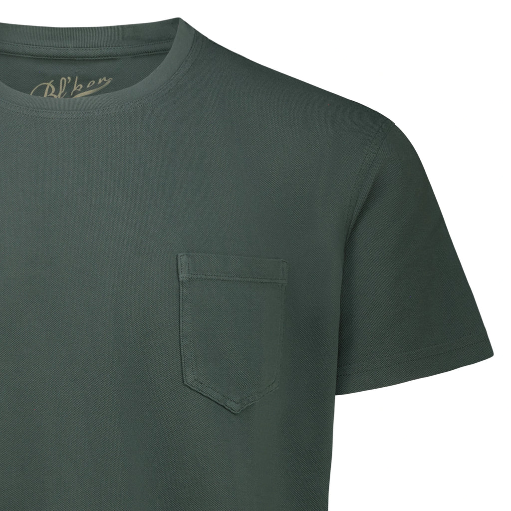 T-shirt Orchard in Piquet con Taschino (Green)