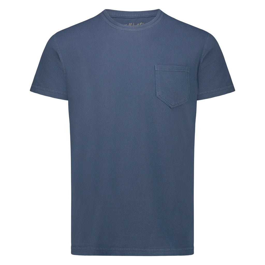T-shirt Orchard in Piquet con Taschino (Royal)