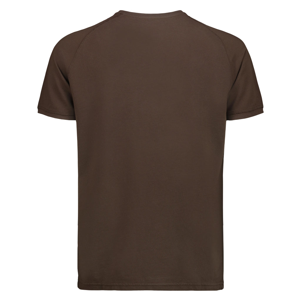 T-Shirt Raglan Salem in Piquet (Dark Brown)