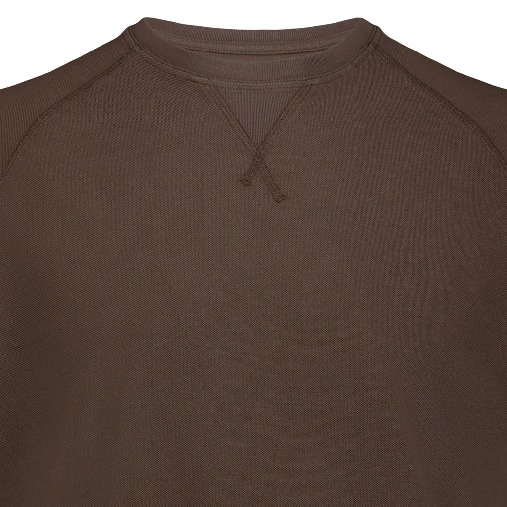 T-Shirt Raglan Salem in Piquet (Dark Brown)