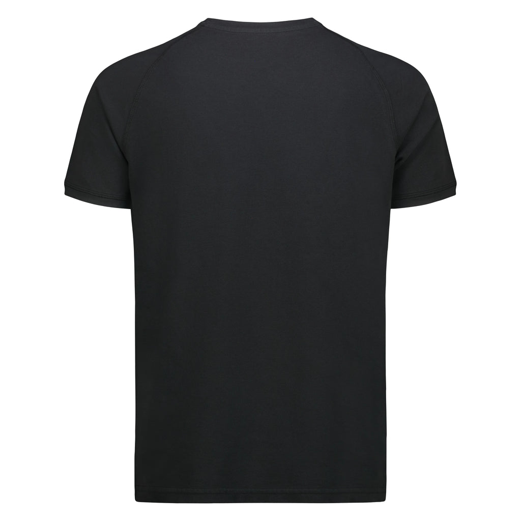 T-Shirt Raglan Salem in Piquet (Faded Black)