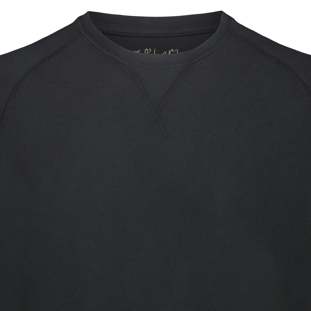 T-Shirt Raglan Salem in Piquet (Faded Black)