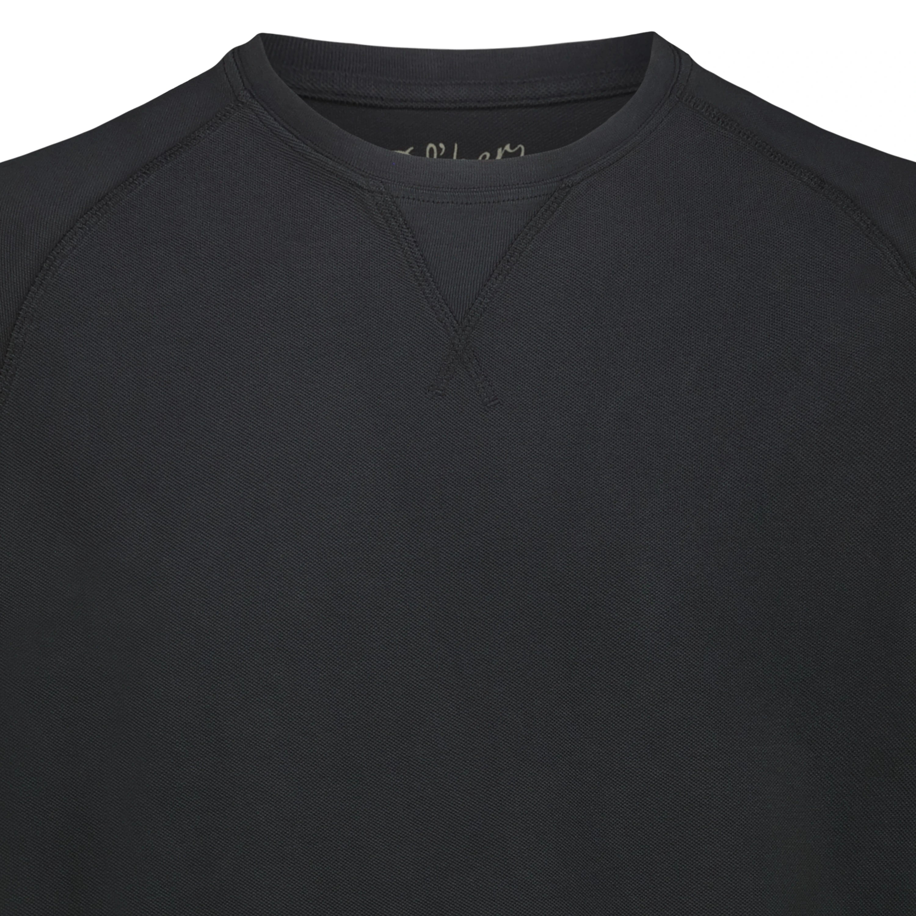 T-Shirt Raglan Salem in Piquet (Faded Black)