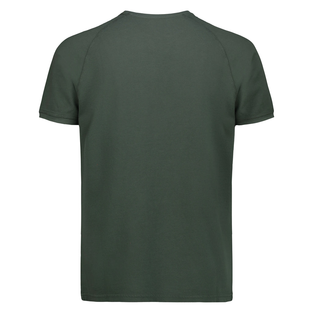 T-Shirt Raglan Salem in Piquet (Green)
