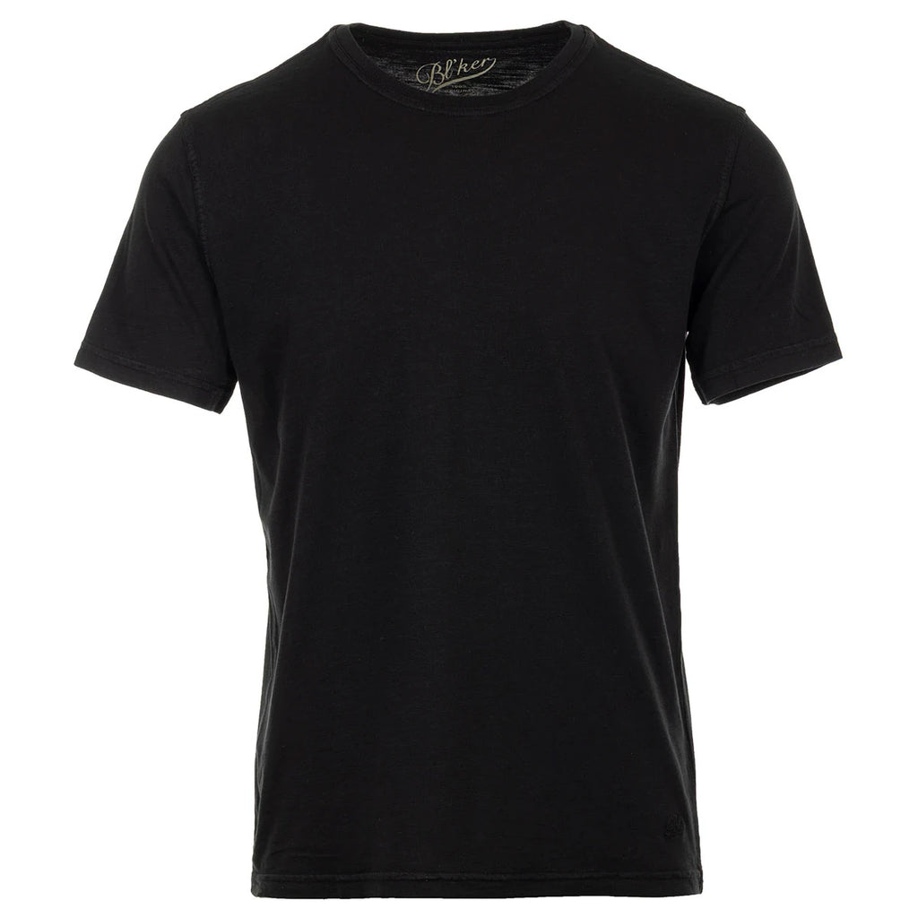 T-shirt Eagle Lake in Jersey Fiammato (Black)