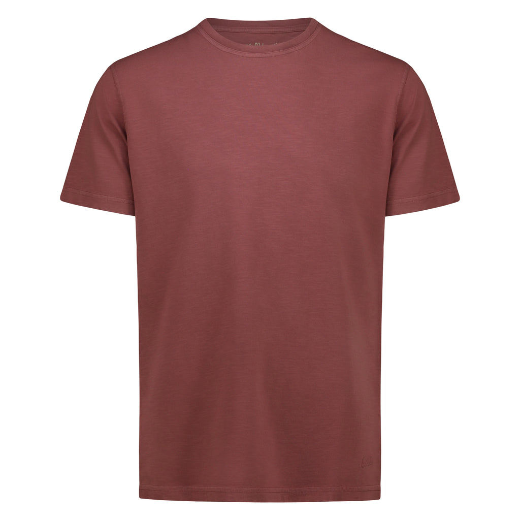 T-shirt Eagle Lake in Jersey Fiammato (Bordeaux)