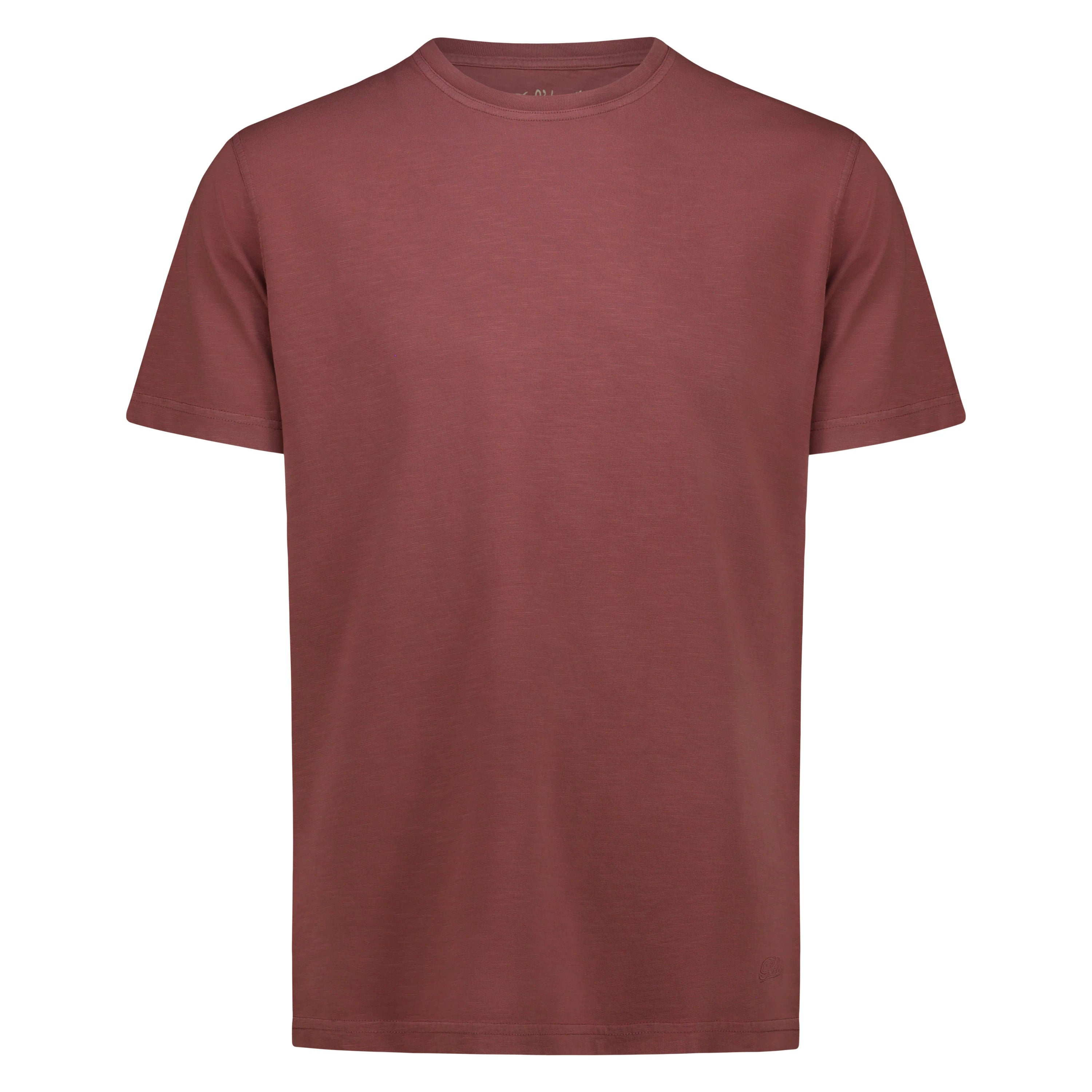 T-shirt Eagle Lake in Jersey Fiammato (Bordeaux)