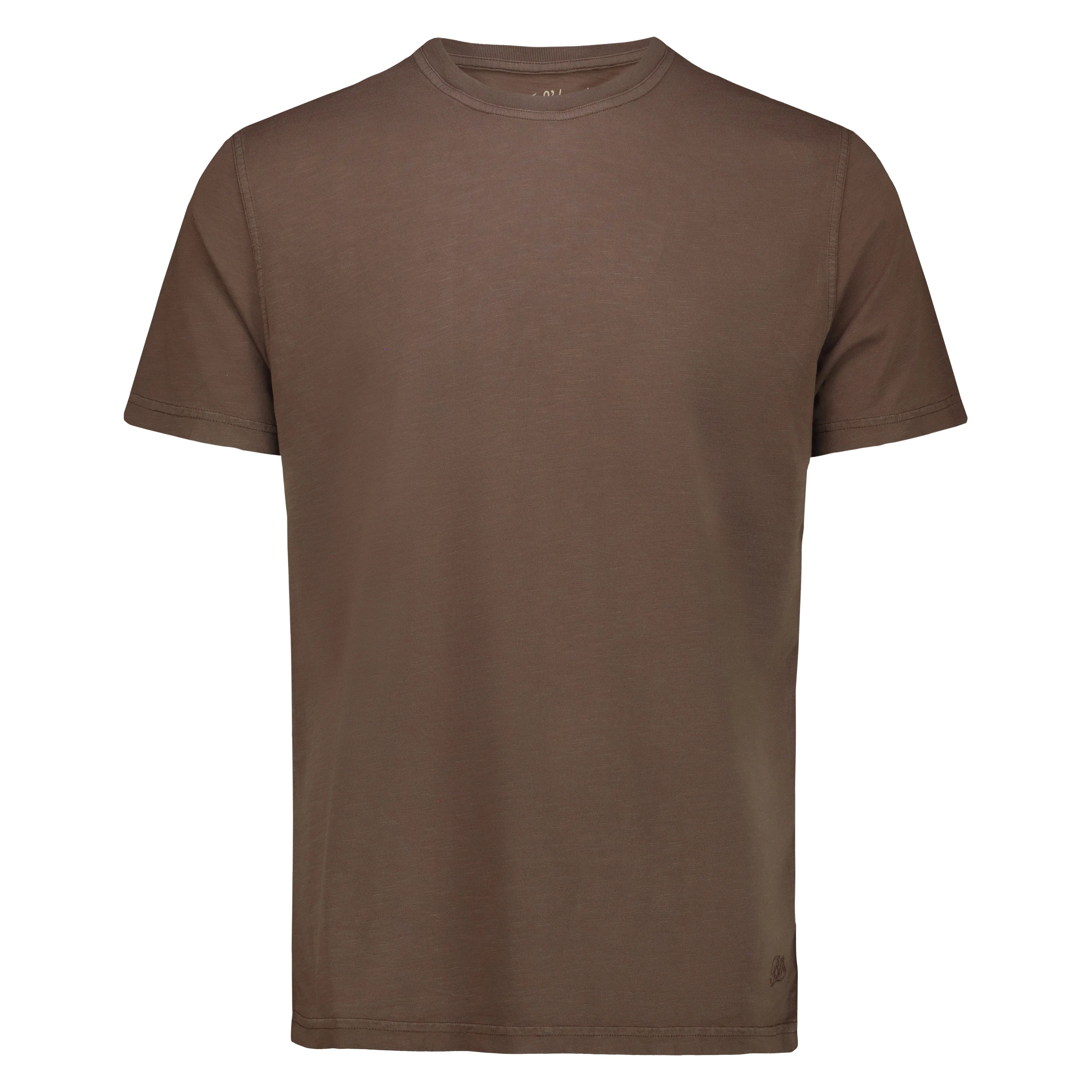 T-shirt Eagle Lake in Jersey Fiammato (Dark Brown)