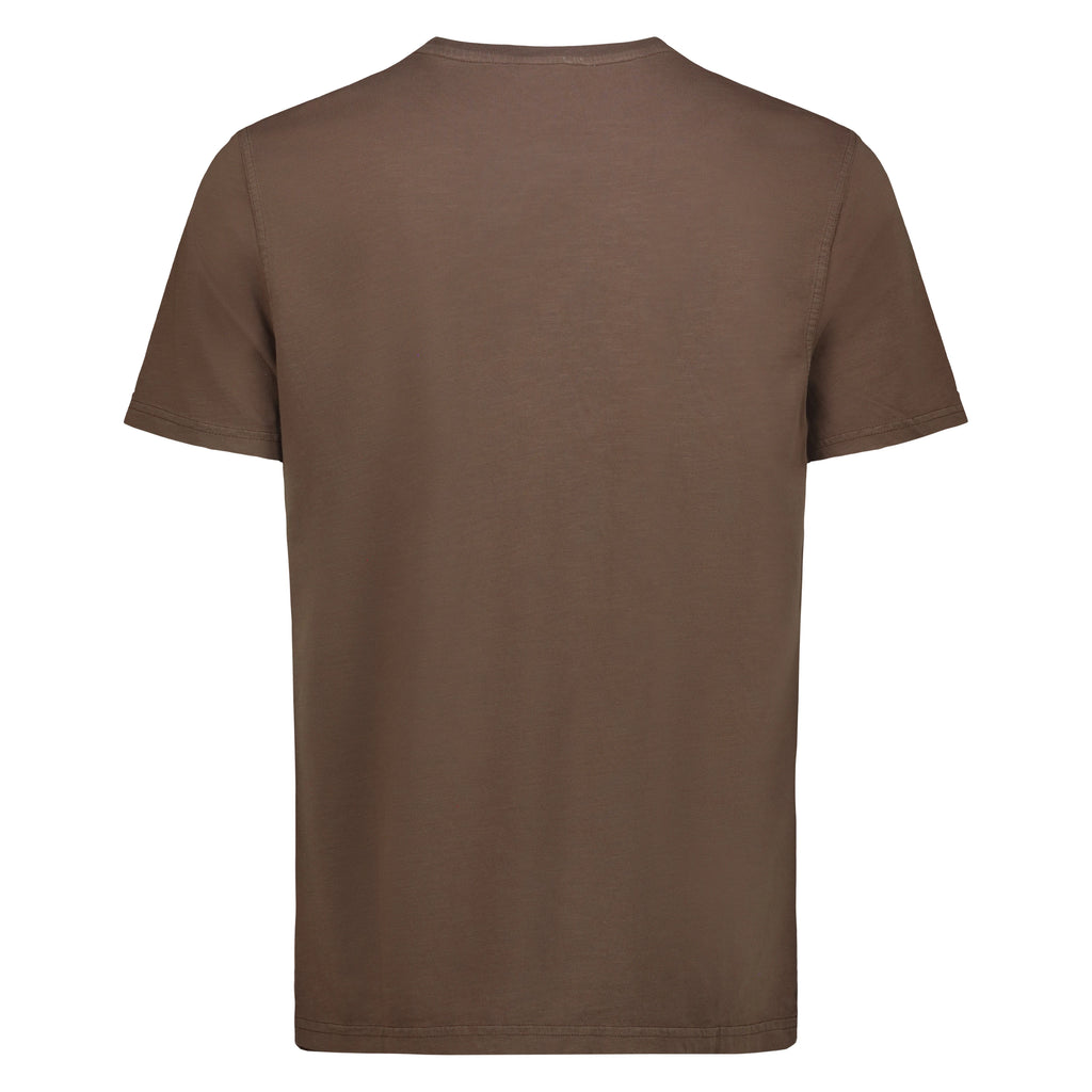 T-shirt Eagle Lake in Jersey Fiammato (Dark Brown)