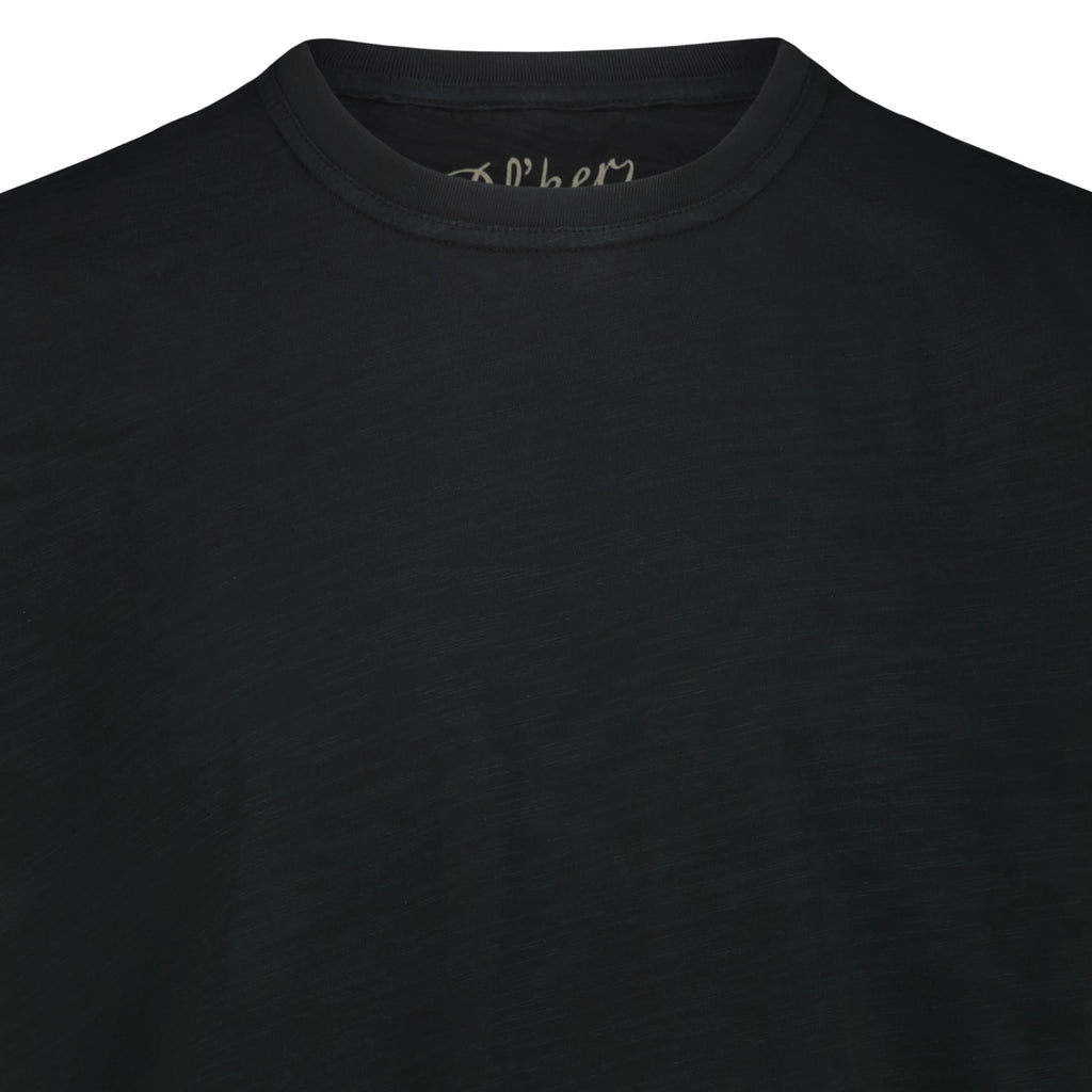 T-shirt Eagle Lake in Jersey Fiammato (Faded Black)