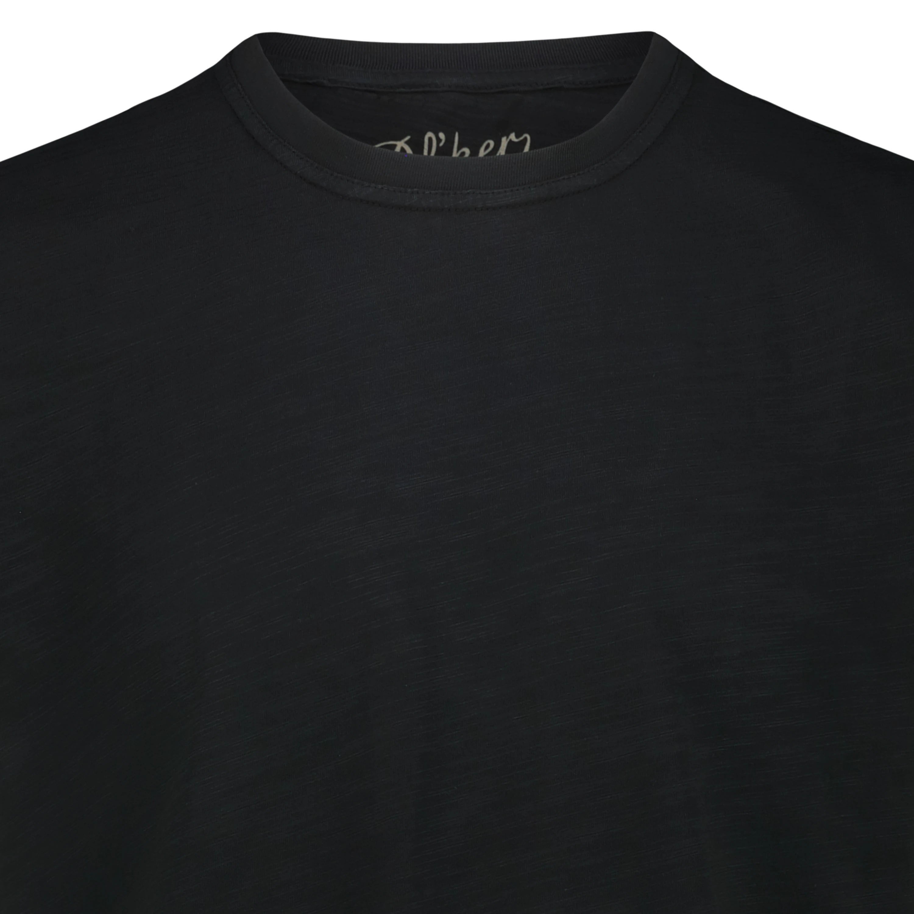 T-shirt Eagle Lake in Jersey Fiammato (Faded Black)