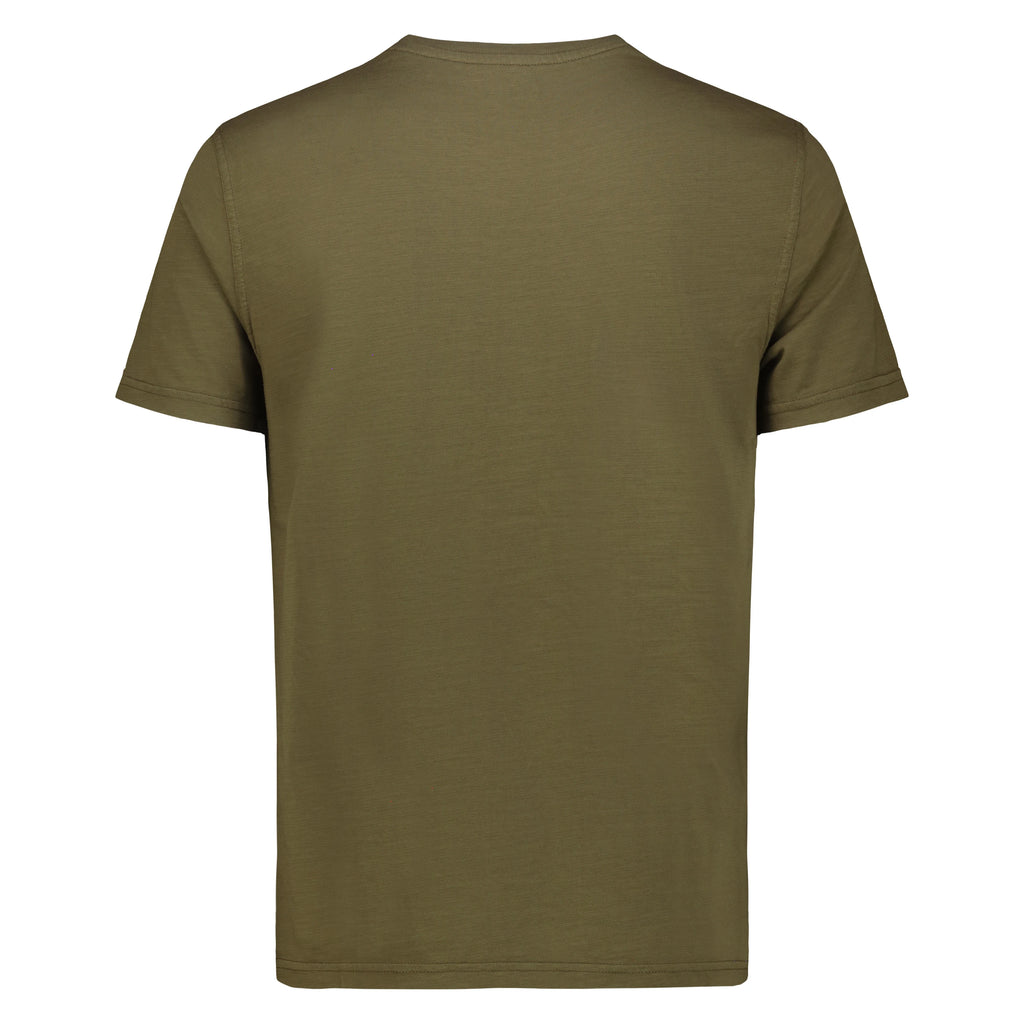 T-shirt Eagle Lake in Jersey Fiammato (Military Green)