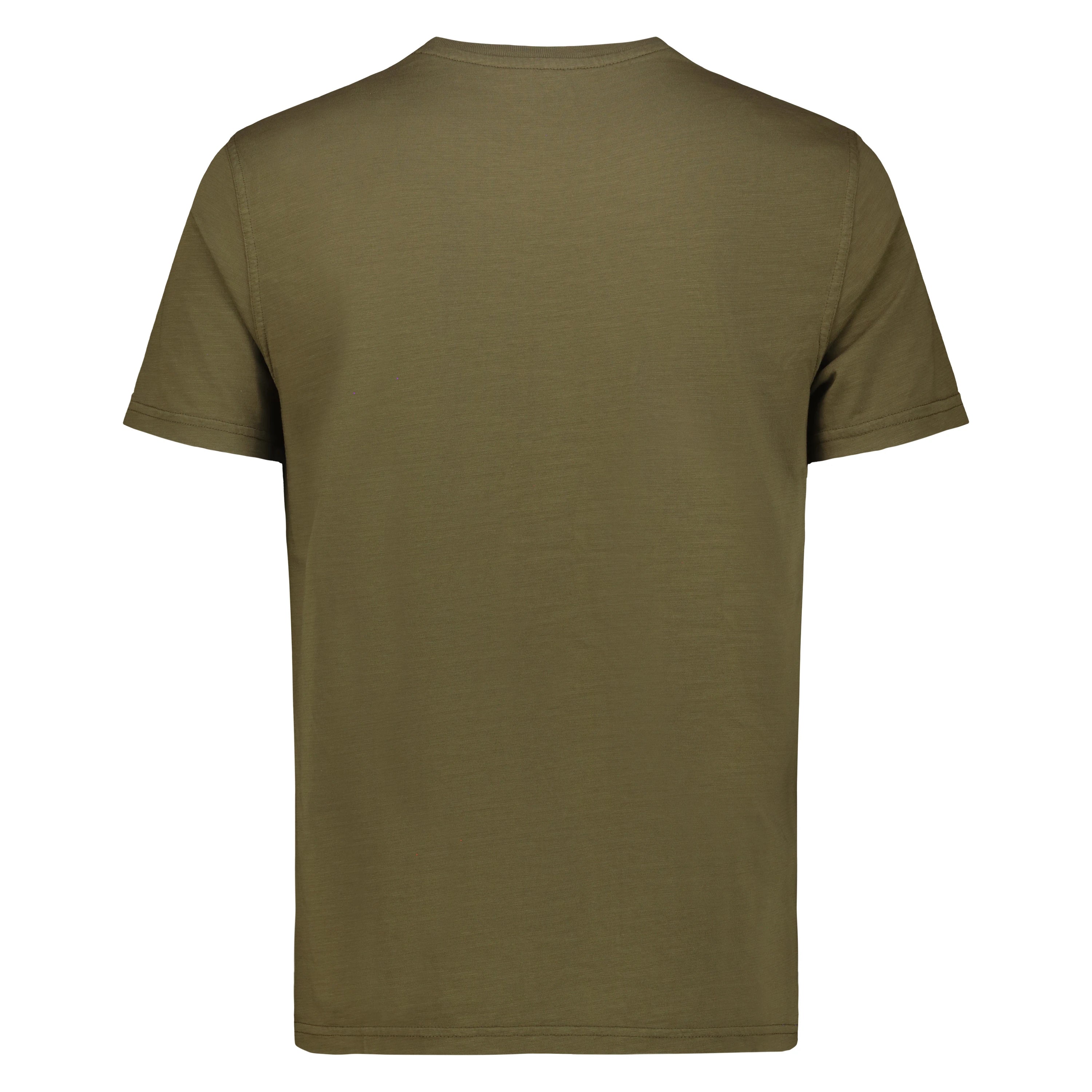 T-shirt Eagle Lake in Jersey Fiammato (Military Green)