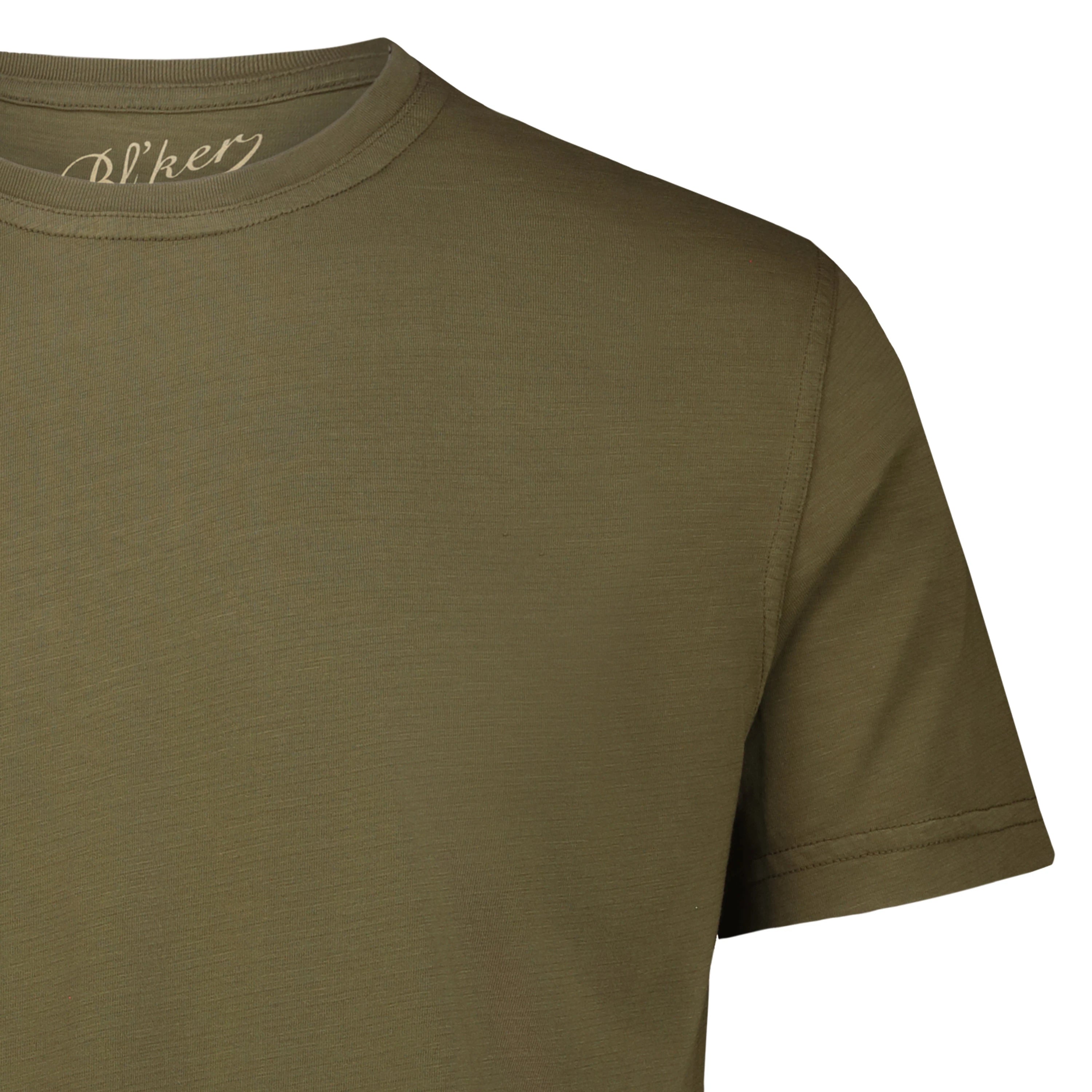 T-shirt Eagle Lake in Jersey Fiammato (Military Green)