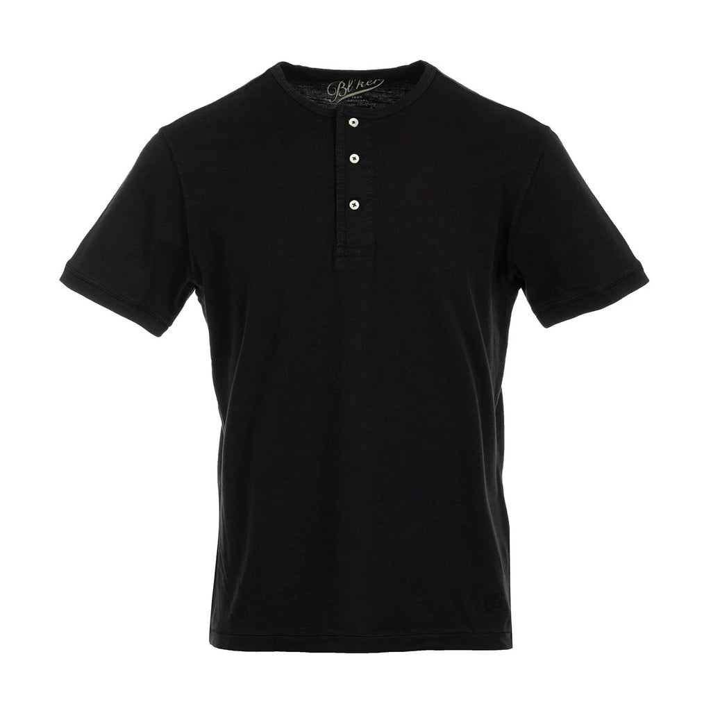 T-shirt Chester Lake Champlain in Jersey Fiammato (Black)