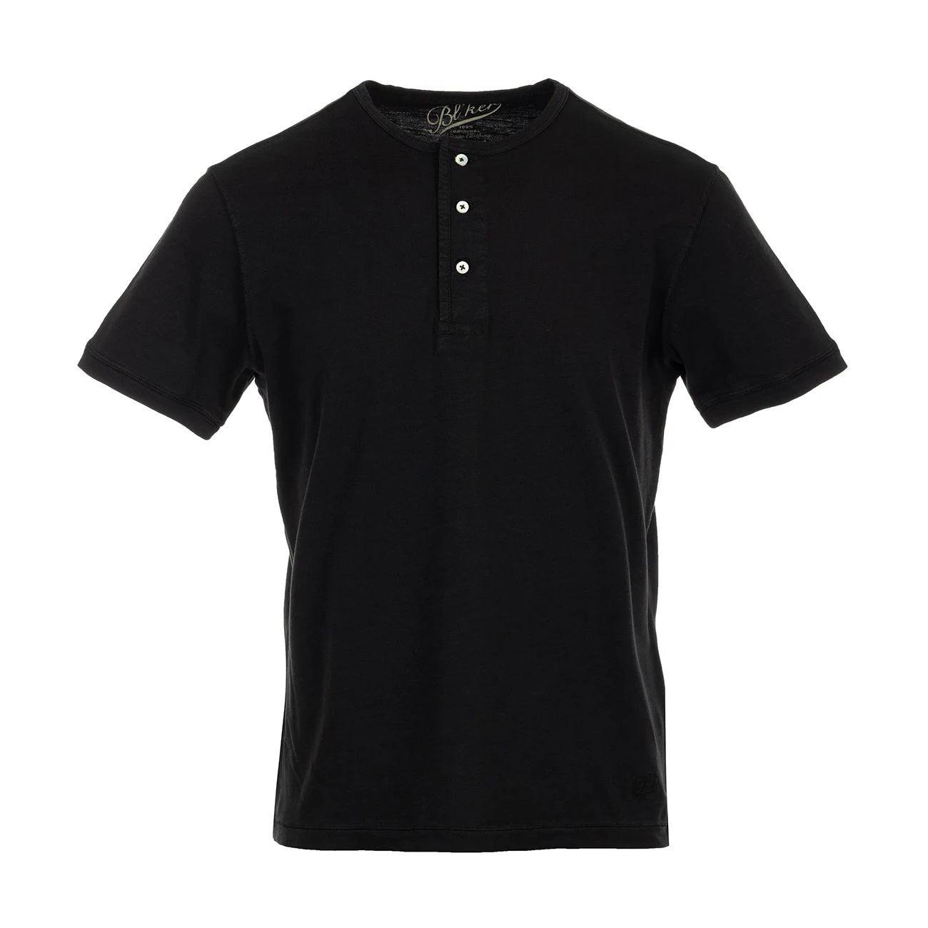 T-shirt Chester Lake Champlain in Jersey Fiammato (Black)
