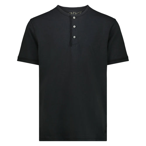 T-shirt Chester Lake Champlain in Jersey Fiammato (Faded Black)