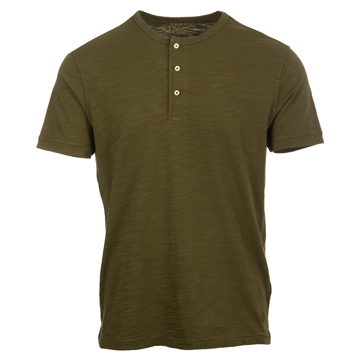 T-shirt Chester Lake Champlain in Jersey Fiammato (Military Green)