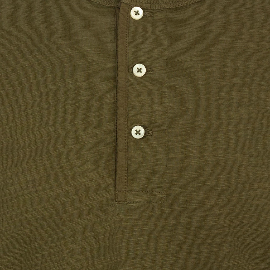 T-shirt Chester Lake Champlain in Jersey Fiammato (Military Green)