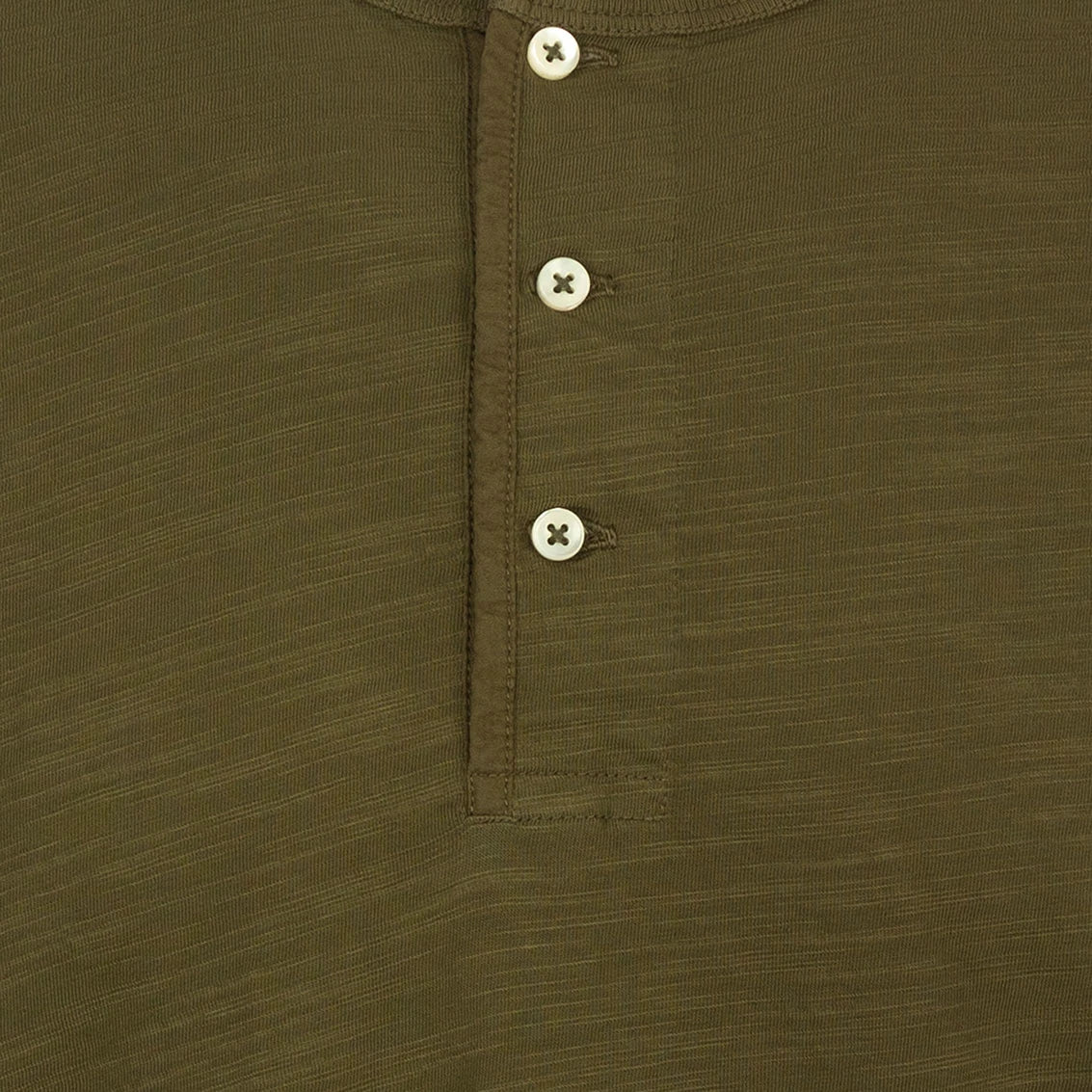 T-shirt Chester Lake Champlain in Jersey Fiammato (Military Green)