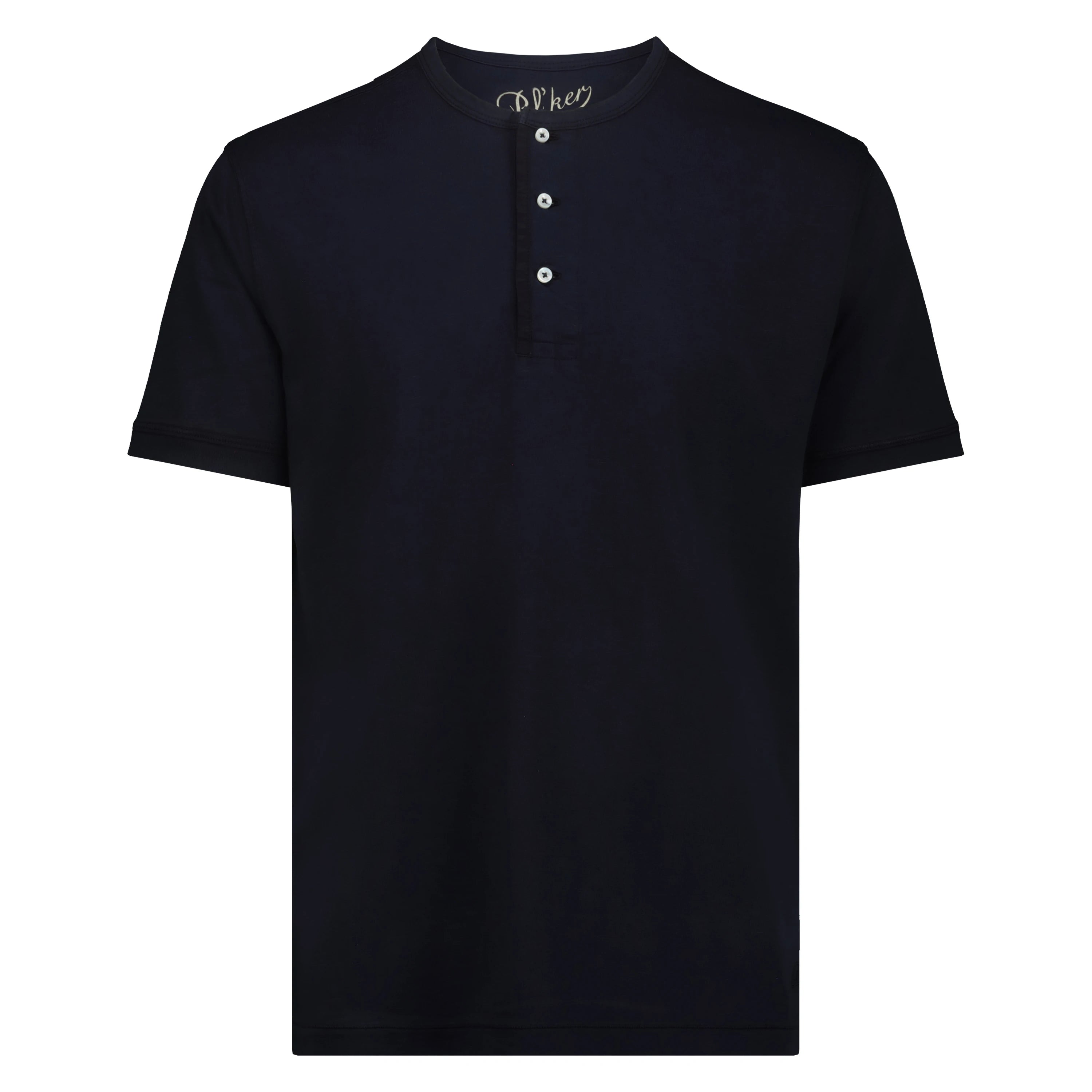 T-shirt Chester Lake Champlain in Jersey Fiammato (Navy)