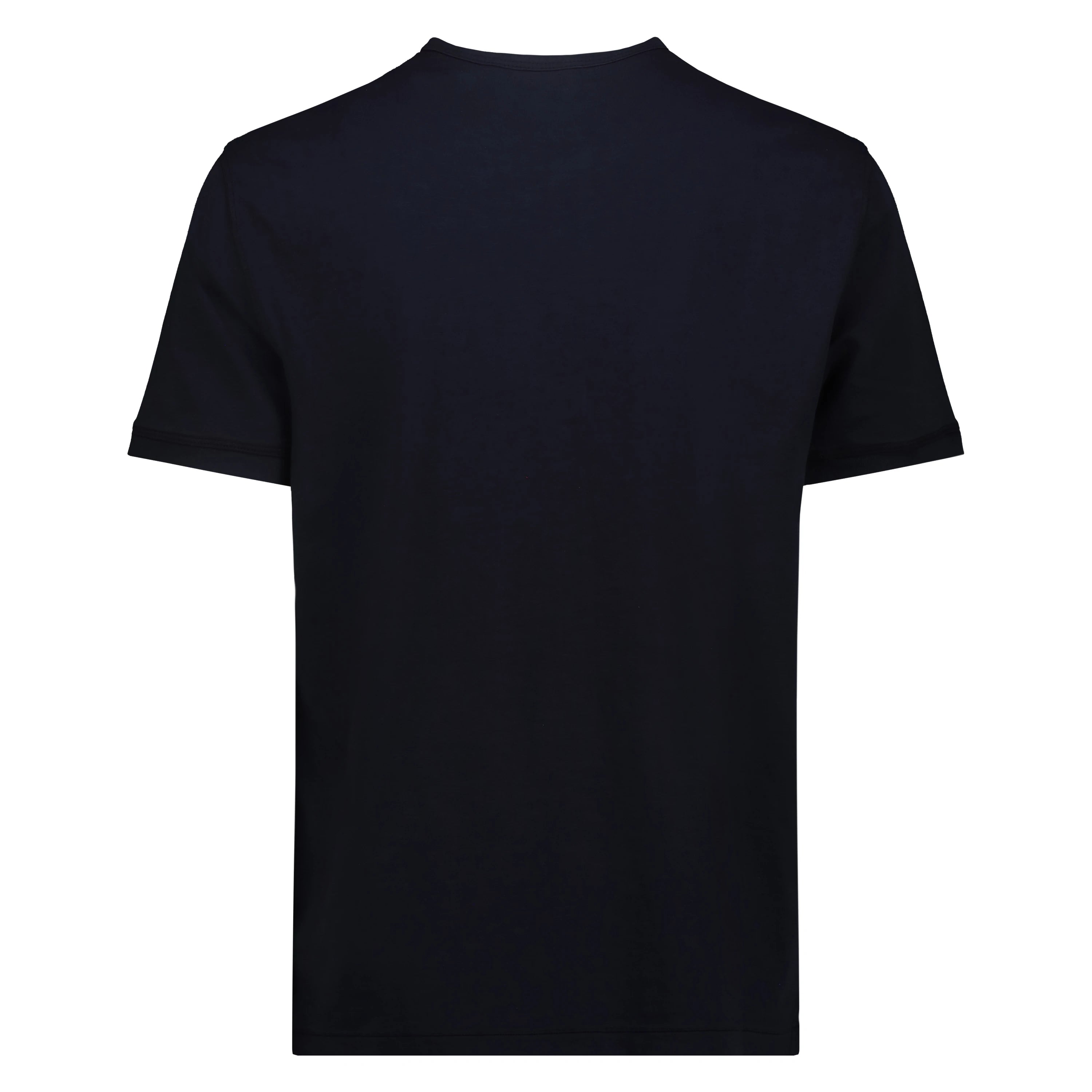 T-shirt Chester Lake Champlain in Jersey Fiammato (Navy)
