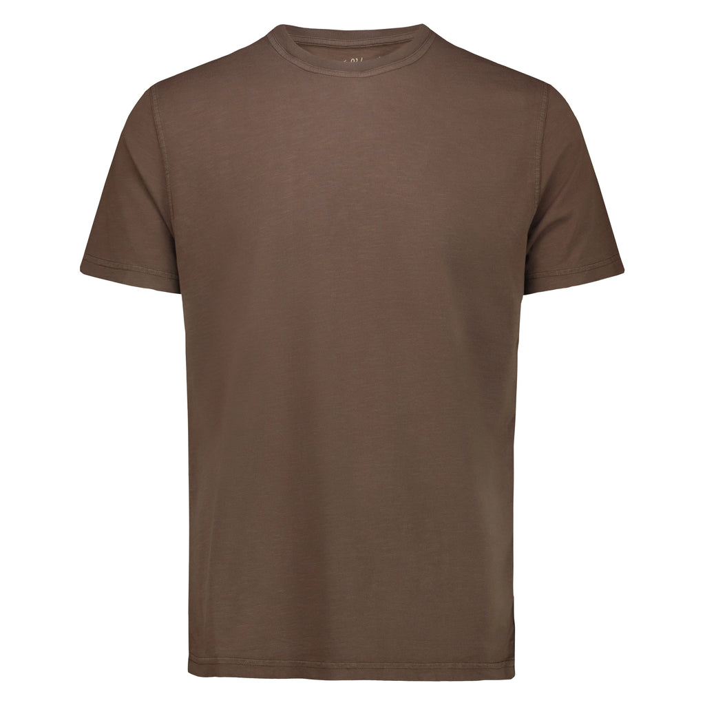 T-Shirt Casco Bay in Jersey Fiammato (Dark Brown)
