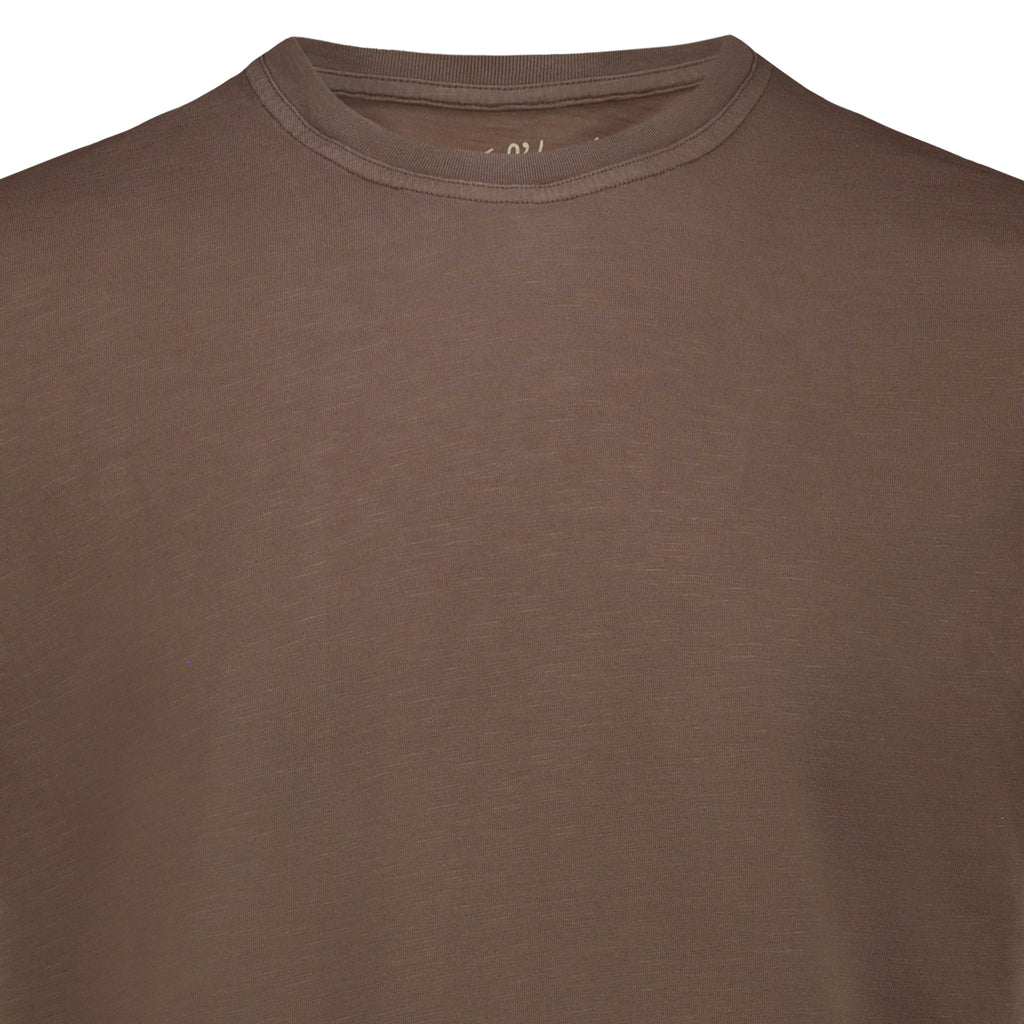 T-Shirt Casco Bay in Jersey Fiammato (Dark Brown)