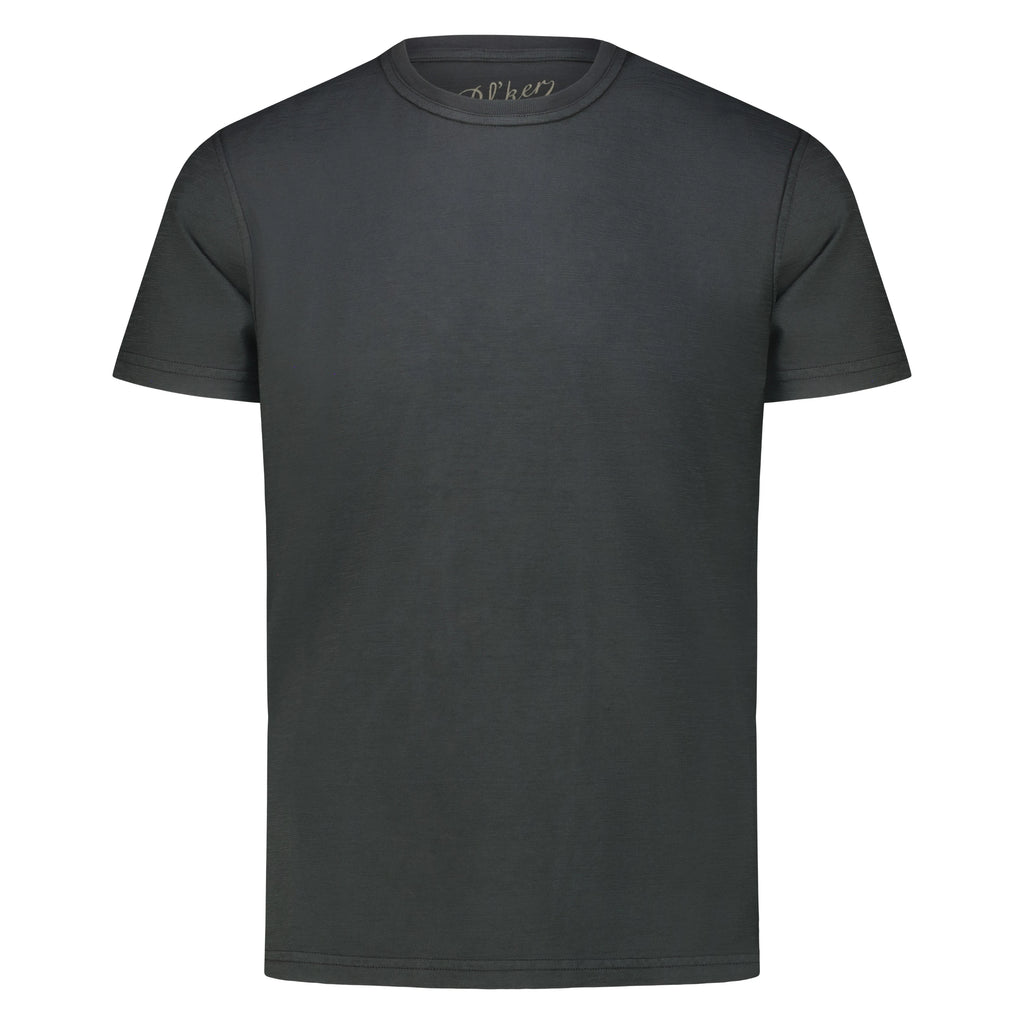 T-Shirt Casco Bay in Jersey Fiammato (Faded Black)