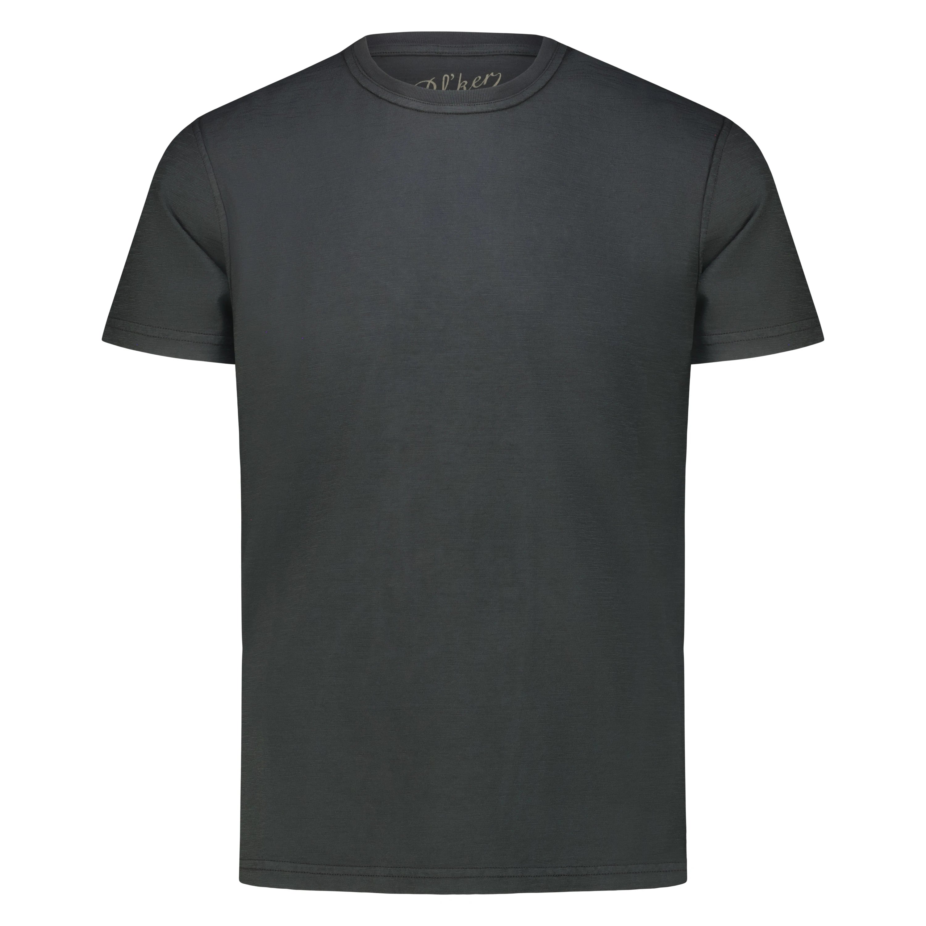 T-Shirt Casco Bay in Jersey Fiammato (Faded Black)