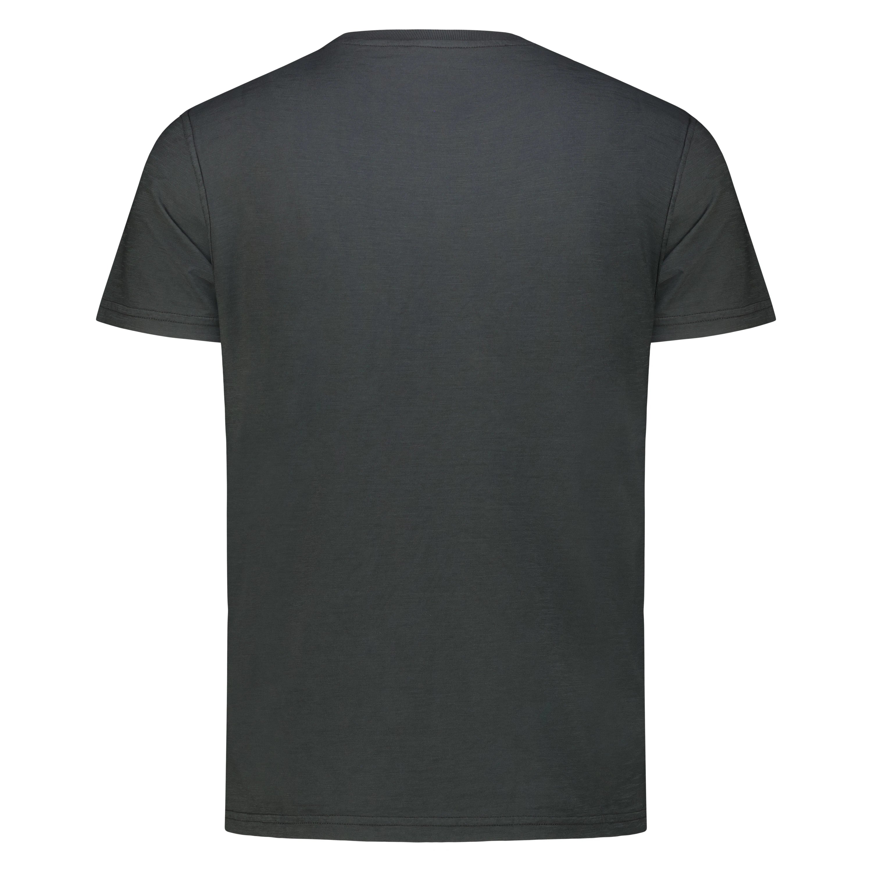 T-Shirt Casco Bay in Jersey Fiammato (Faded Black)