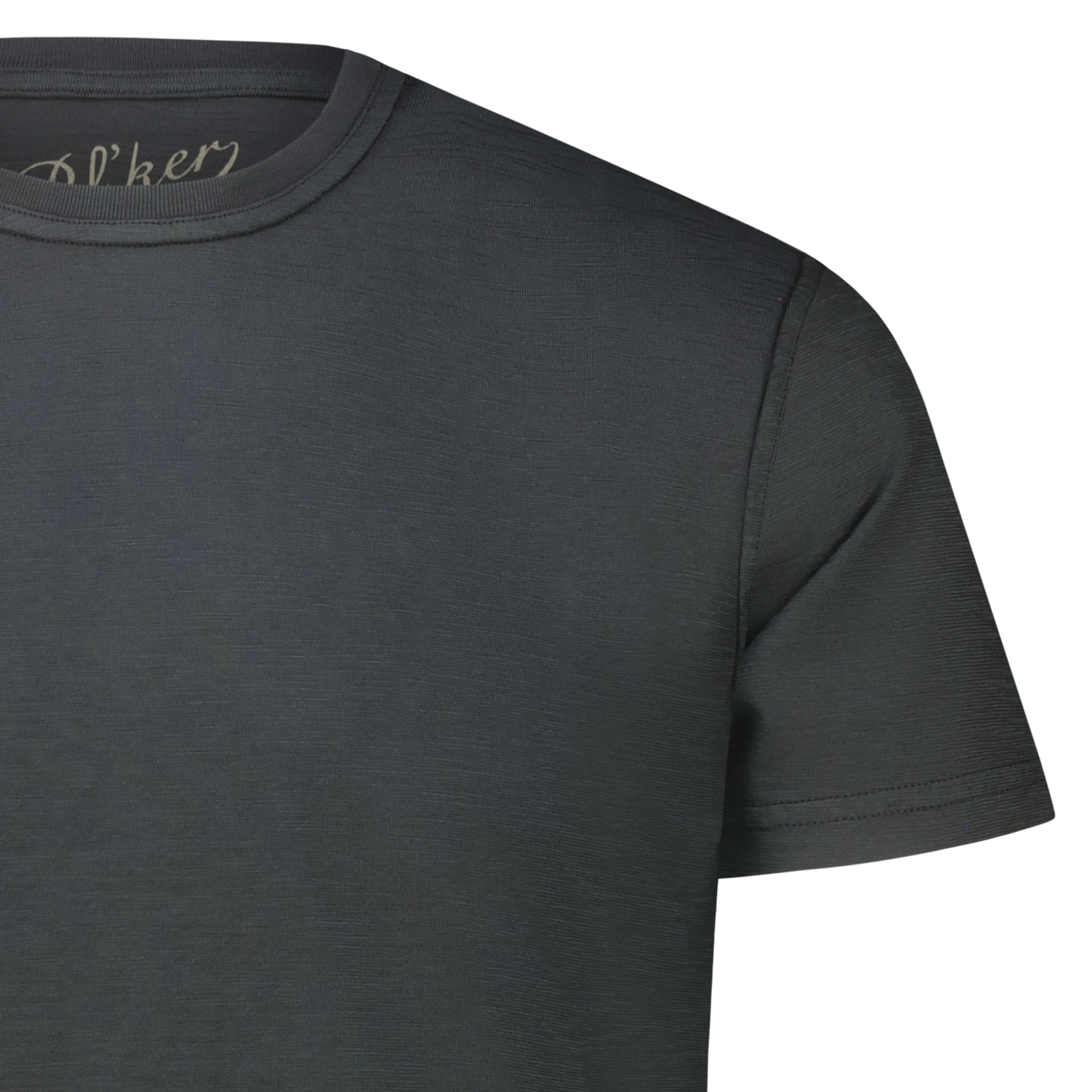T-Shirt Casco Bay in Jersey Fiammato (Faded Black)