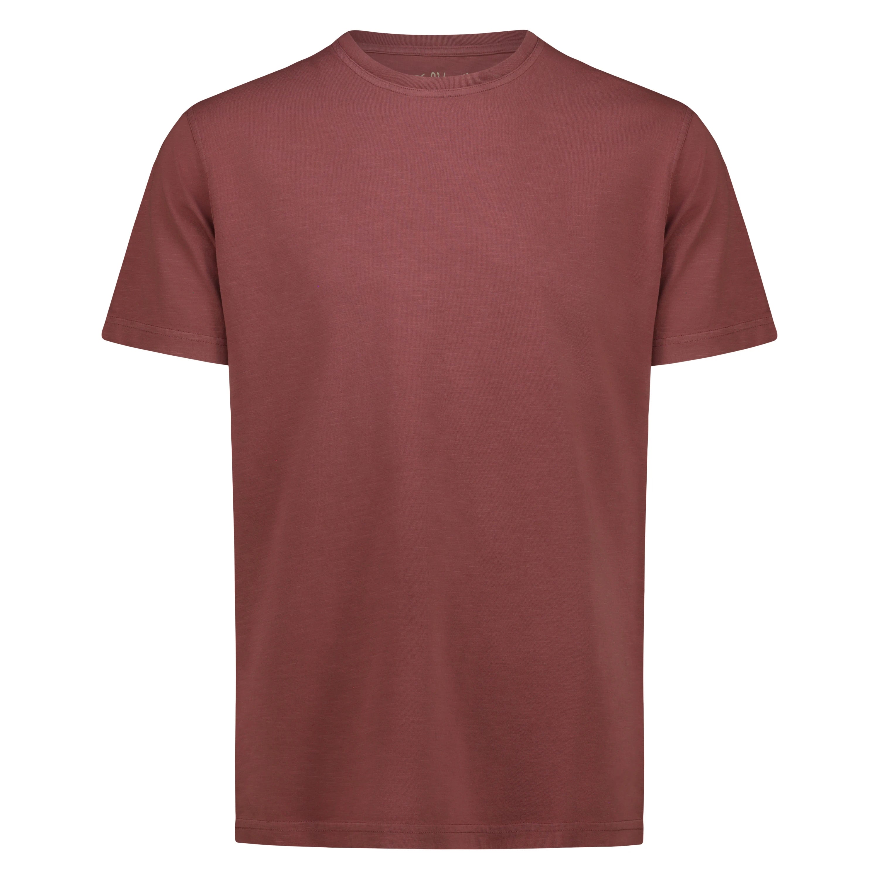 T-Shirt Casco Bay in Jersey Fiammato (Faded Red)