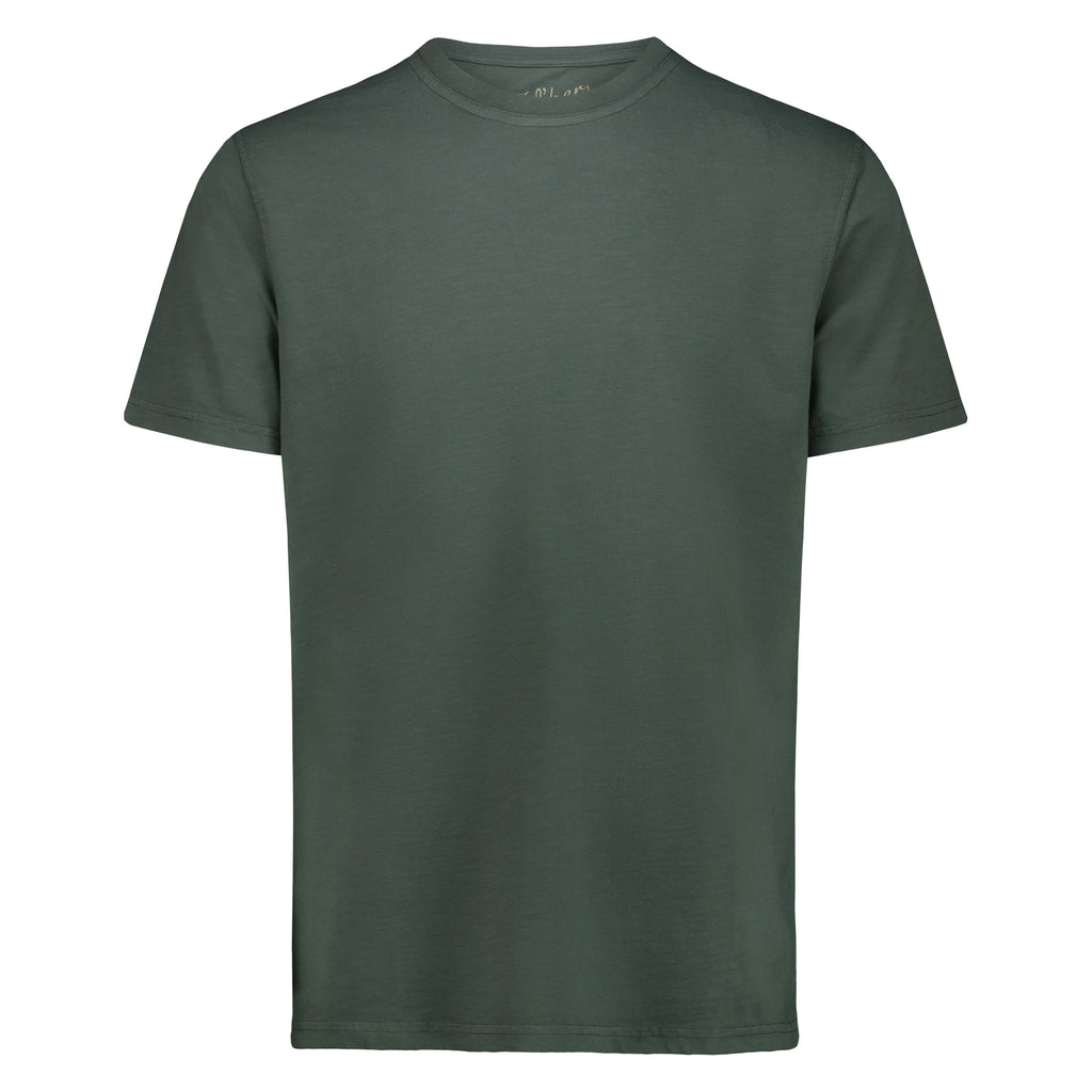T-Shirt Casco Bay in Jersey Fiammato (Green)