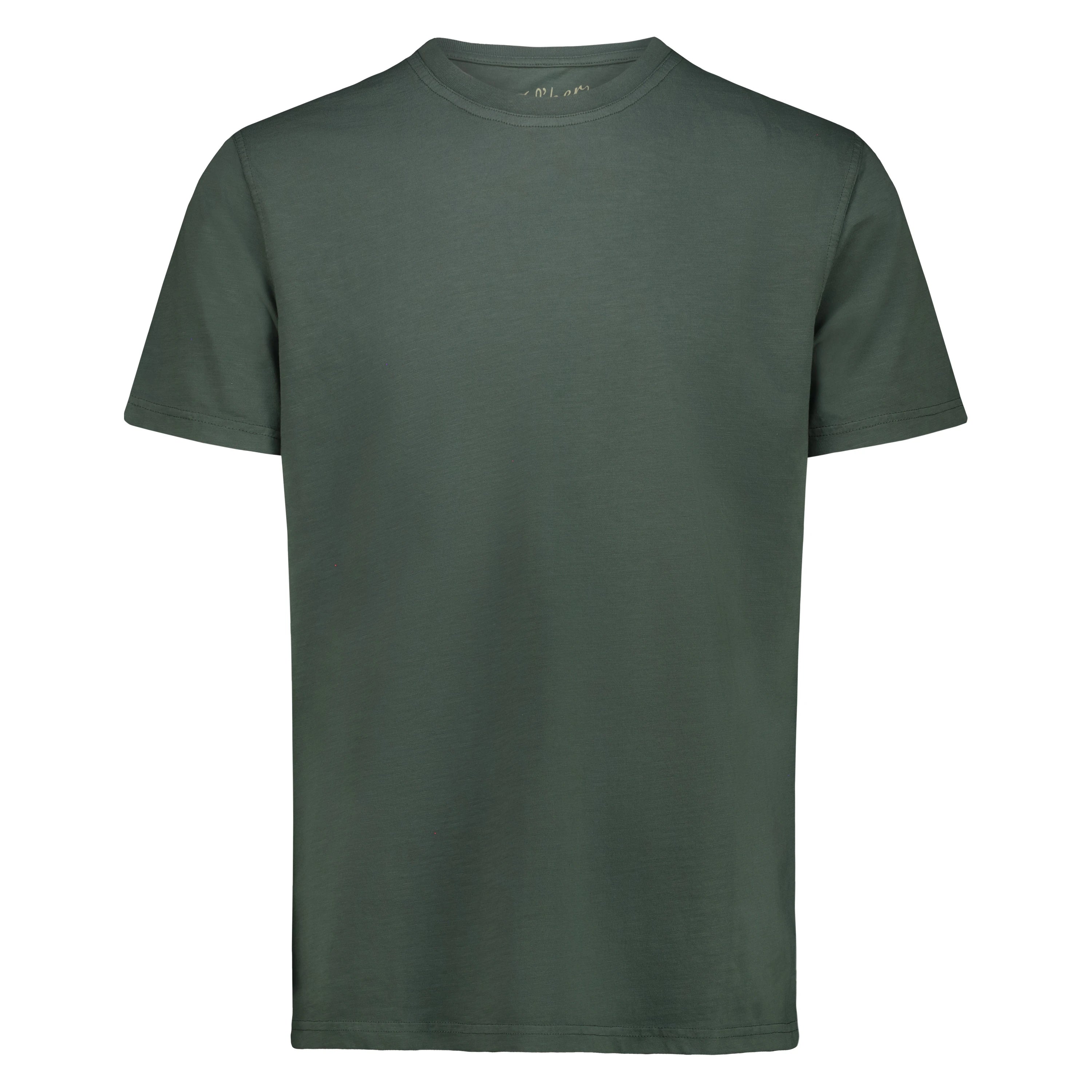 T-Shirt Casco Bay in Jersey Fiammato (Green)