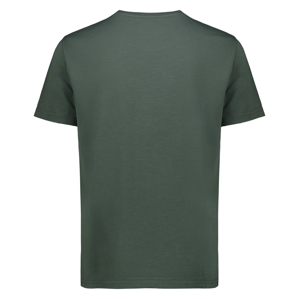 T-Shirt Casco Bay in Jersey Fiammato (Green)