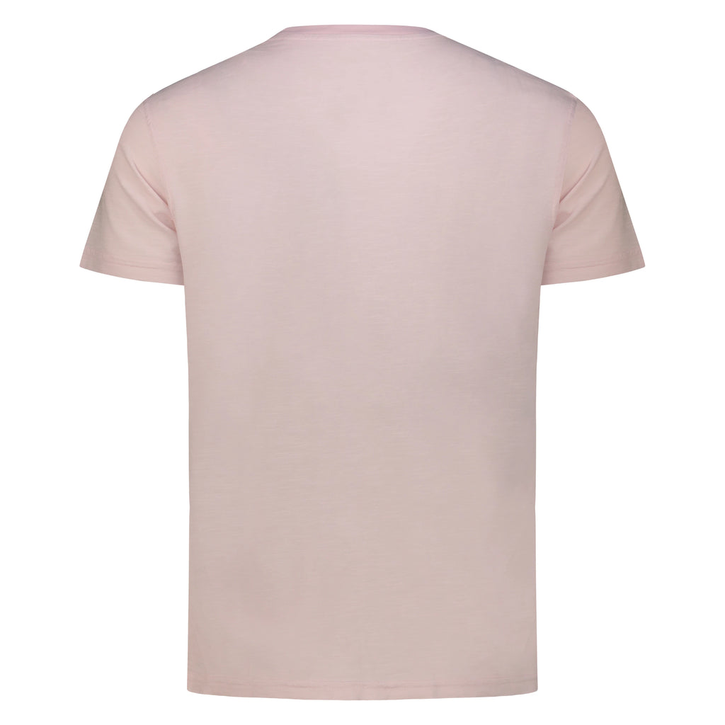 T-Shirt Casco Bay in Jersey Fiammato (Pink)