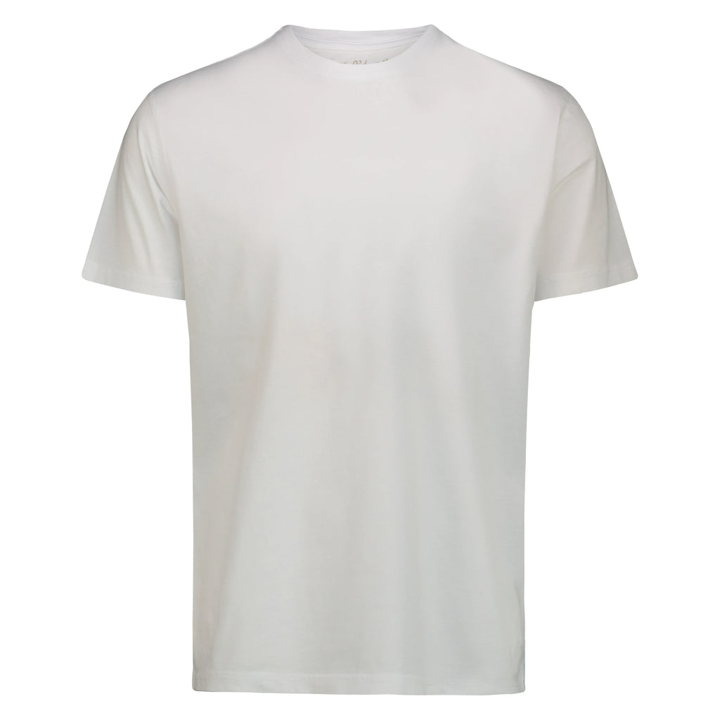 T-Shirt Casco Bay in Jersey Fiammato (White)