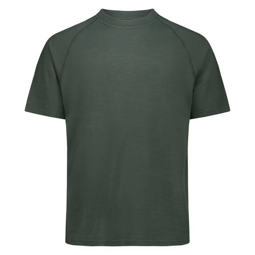 T-Shirt Raglan Brooklyn in Jersey Fiammato (Green)