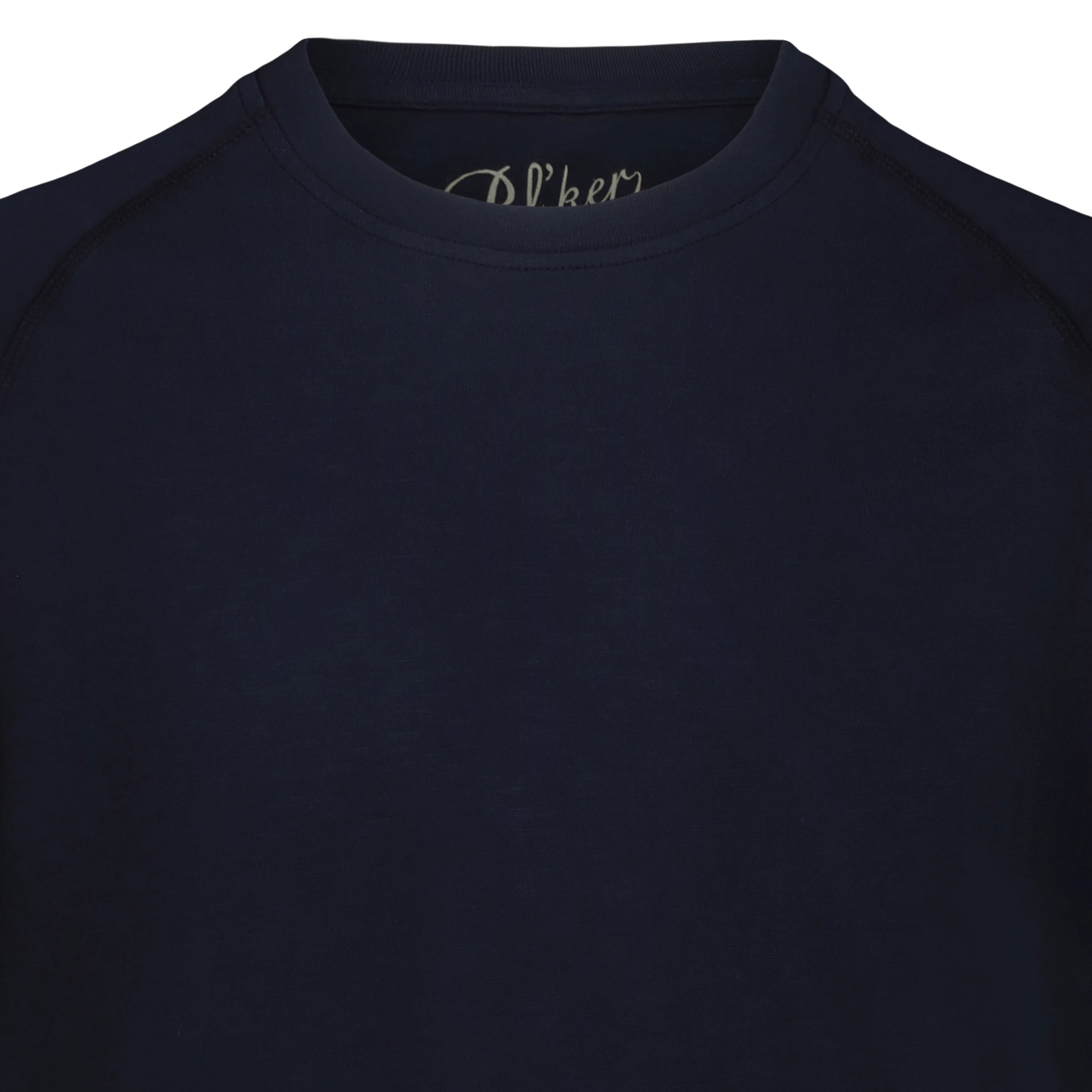 T-Shirt Raglan Brooklyn in Jersey Fiammato (Navy)