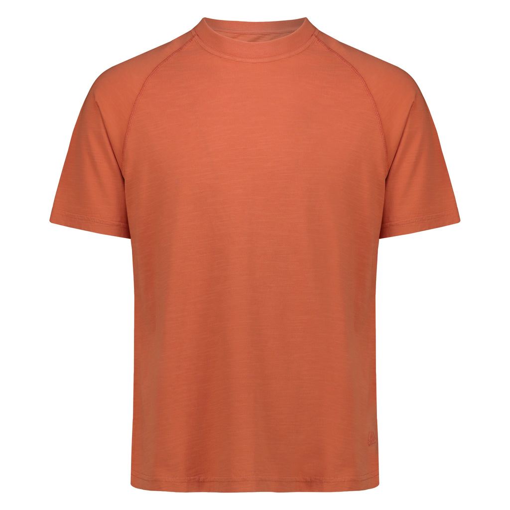 T-Shirt Raglan Brooklyn in Jersey Fiammato (Orange)