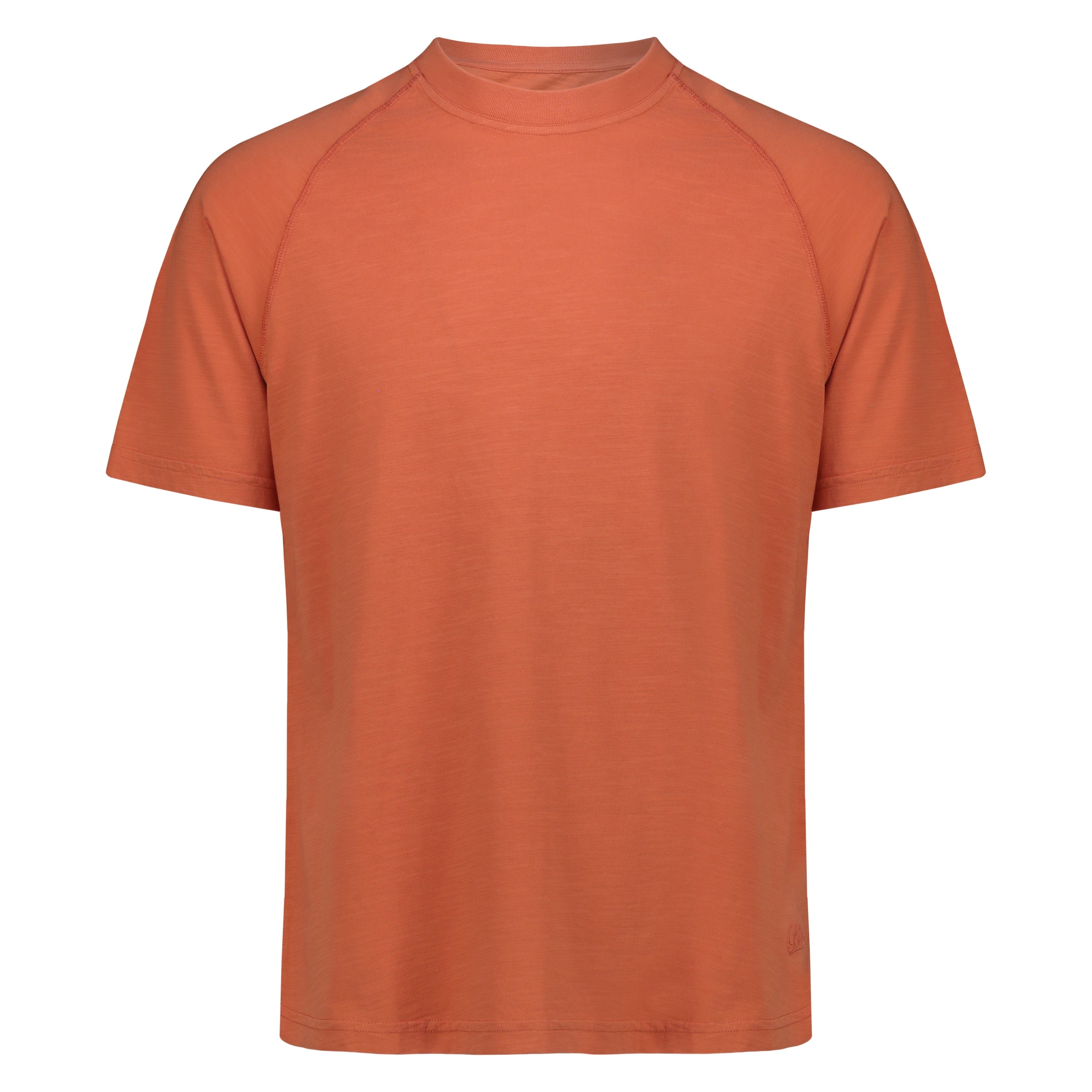 T-Shirt Raglan Brooklyn in Jersey Fiammato (Orange)