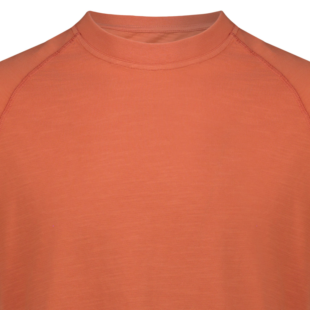 T-Shirt Raglan Brooklyn in Jersey Fiammato (Orange)