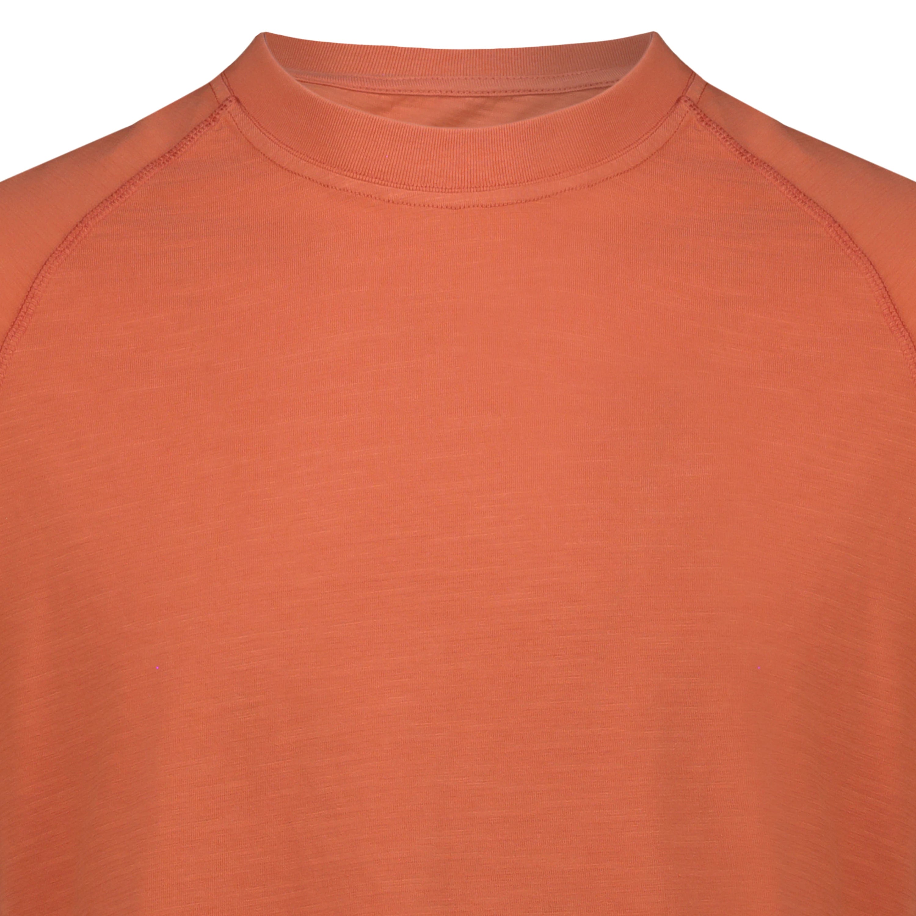 T-Shirt Raglan Brooklyn in Jersey Fiammato (Orange)