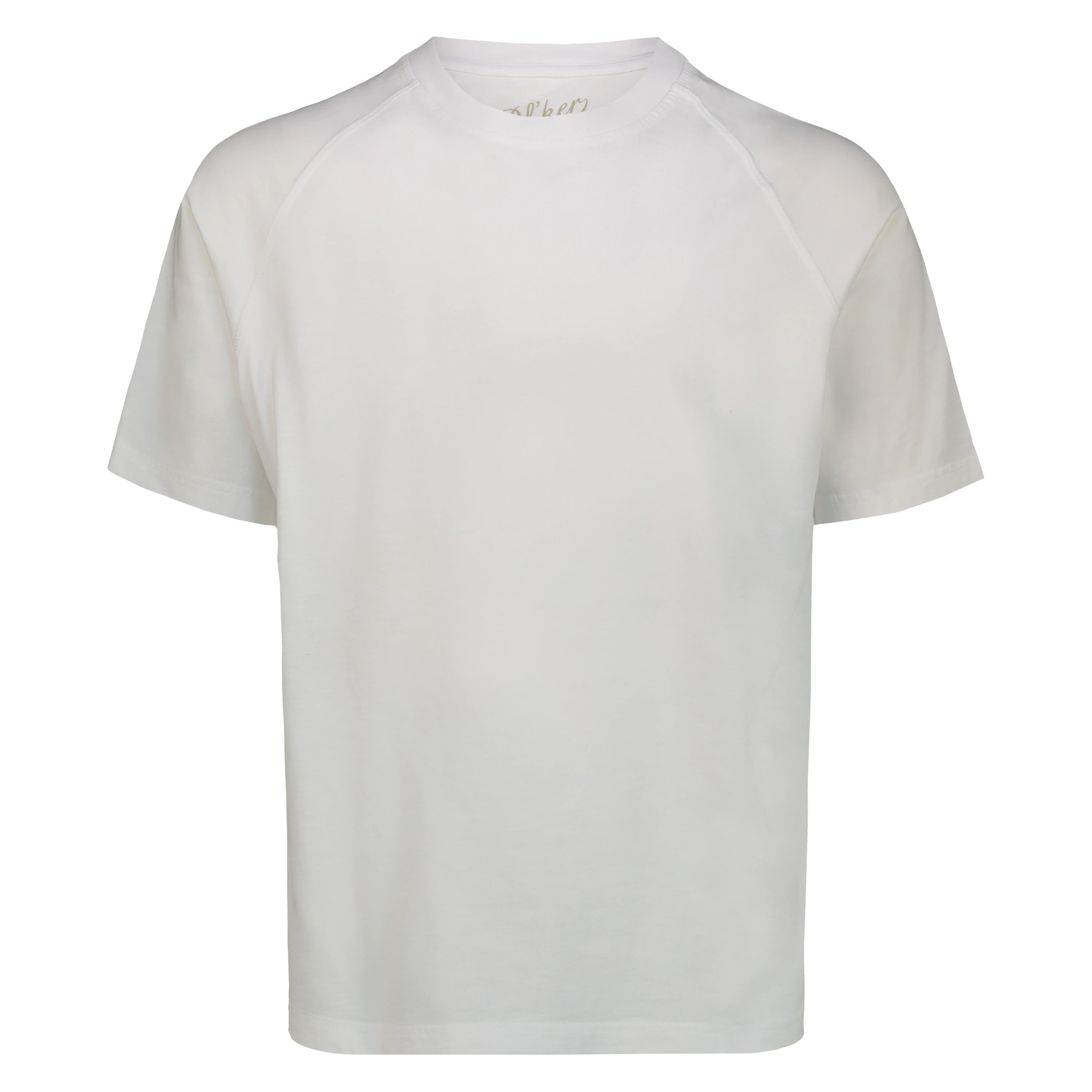 T-Shirt Raglan Brooklyn in Jersey Fiammato (White)