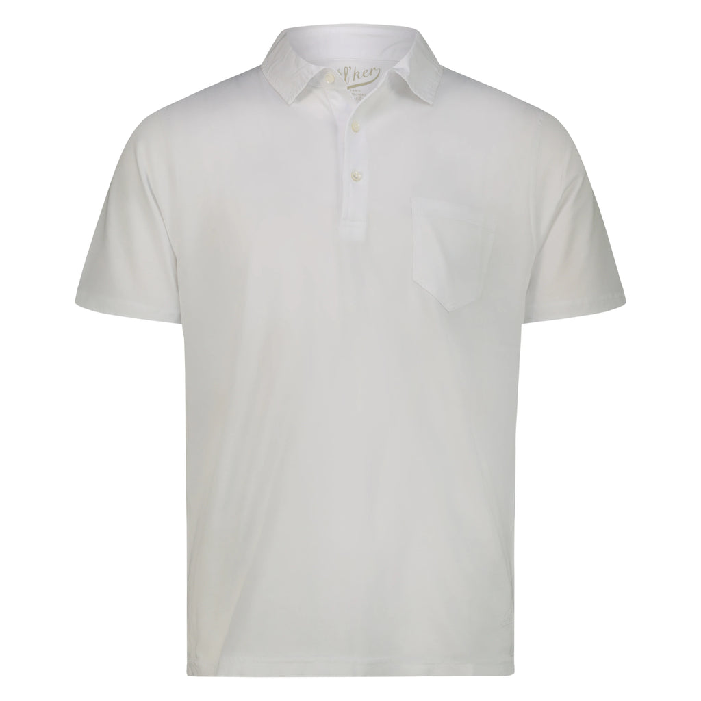 Polo Cape Cod in Jersey con Taschino (White)